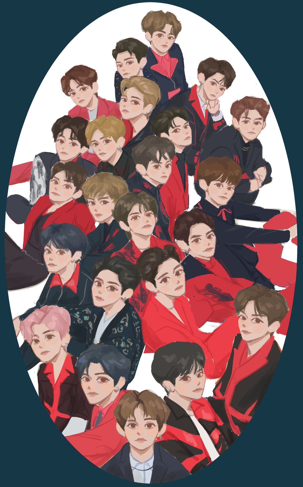 NCT K-pop Music, Chibi wallpapers, Cute illustrations, NCT members, 1280x2050 HD Phone