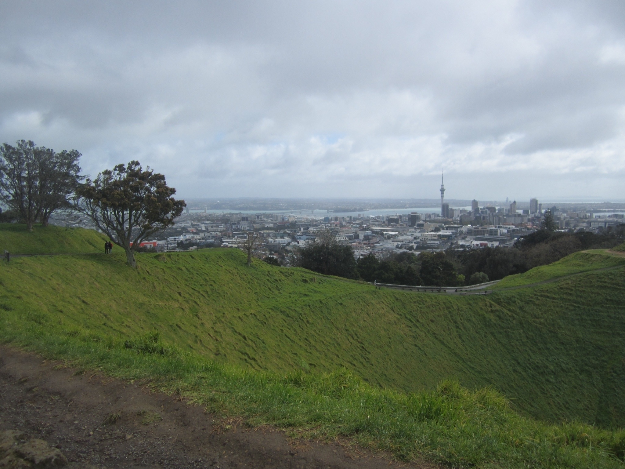 Mount Eden Crater, New Zealand, Spring morning climb, Lewis the Lion, 2050x1540 HD Desktop