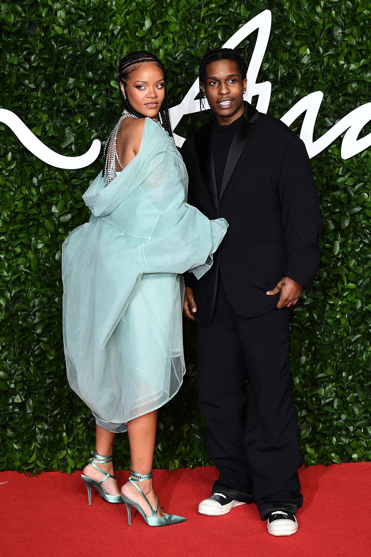 Rihanna and ASAP Rocky, Fashion awards 2019, Vogue Germany, 1280x1920 HD Phone