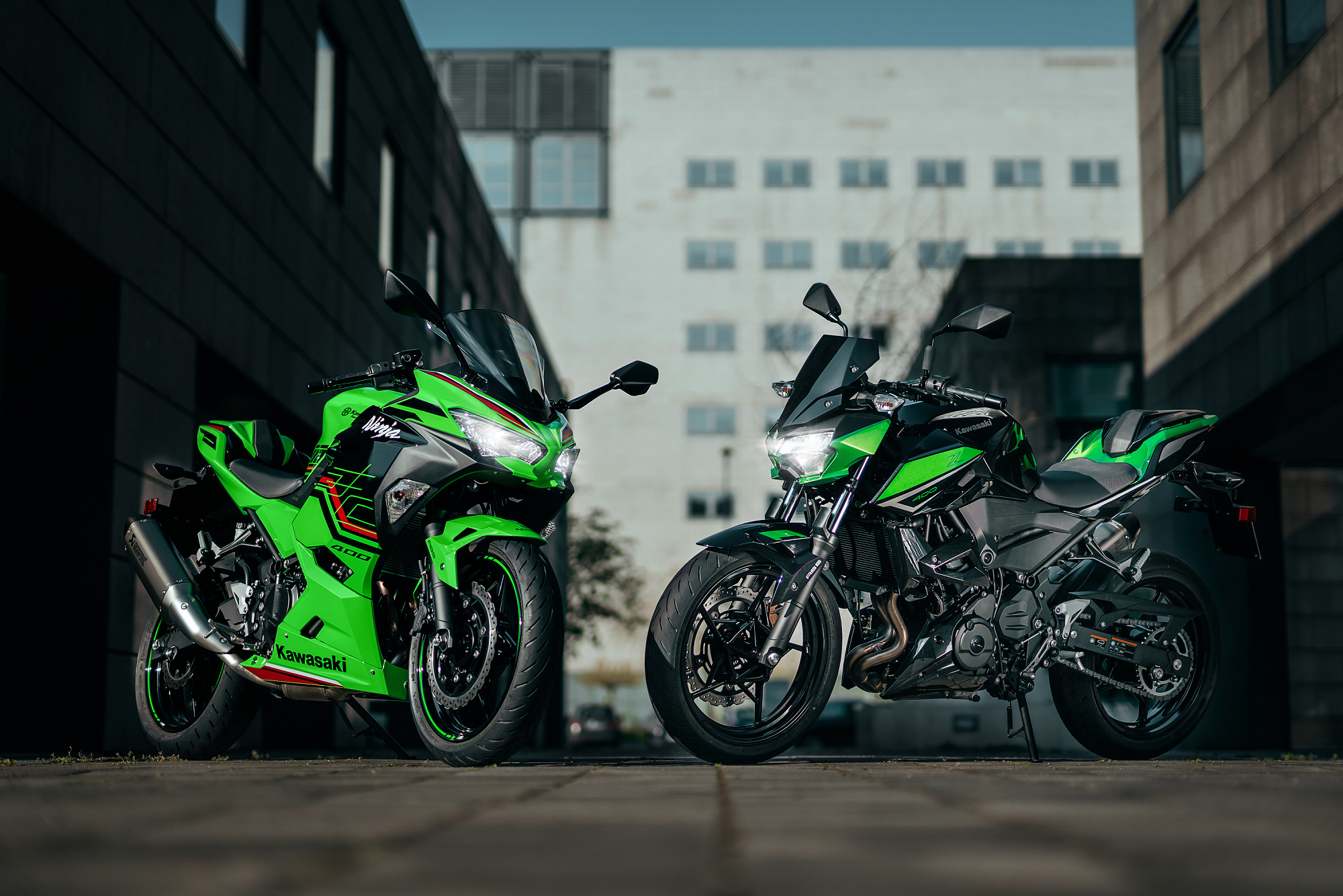 Z400 vs Ninja, Kawasaki Z400 Wallpaper, 2000x1340 HD Desktop