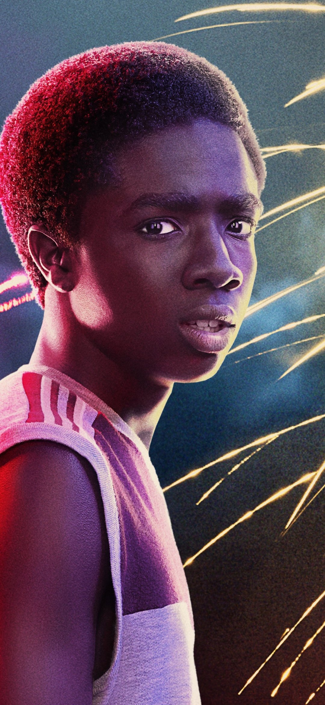 Caleb McLaughlin, TV Show, Stranger Things, 1080x2340 HD Phone