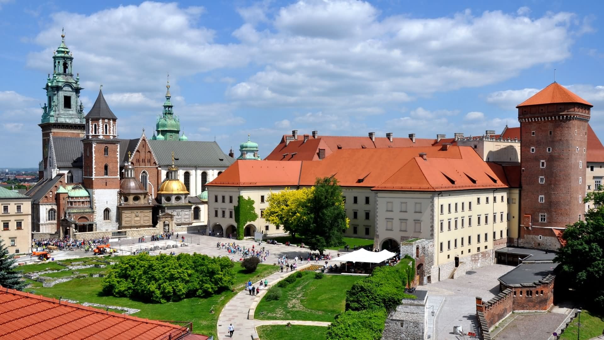 Wawel Castle, Amazing pictures, Architectural beauty, Polish landmark, 1920x1080 Full HD Desktop