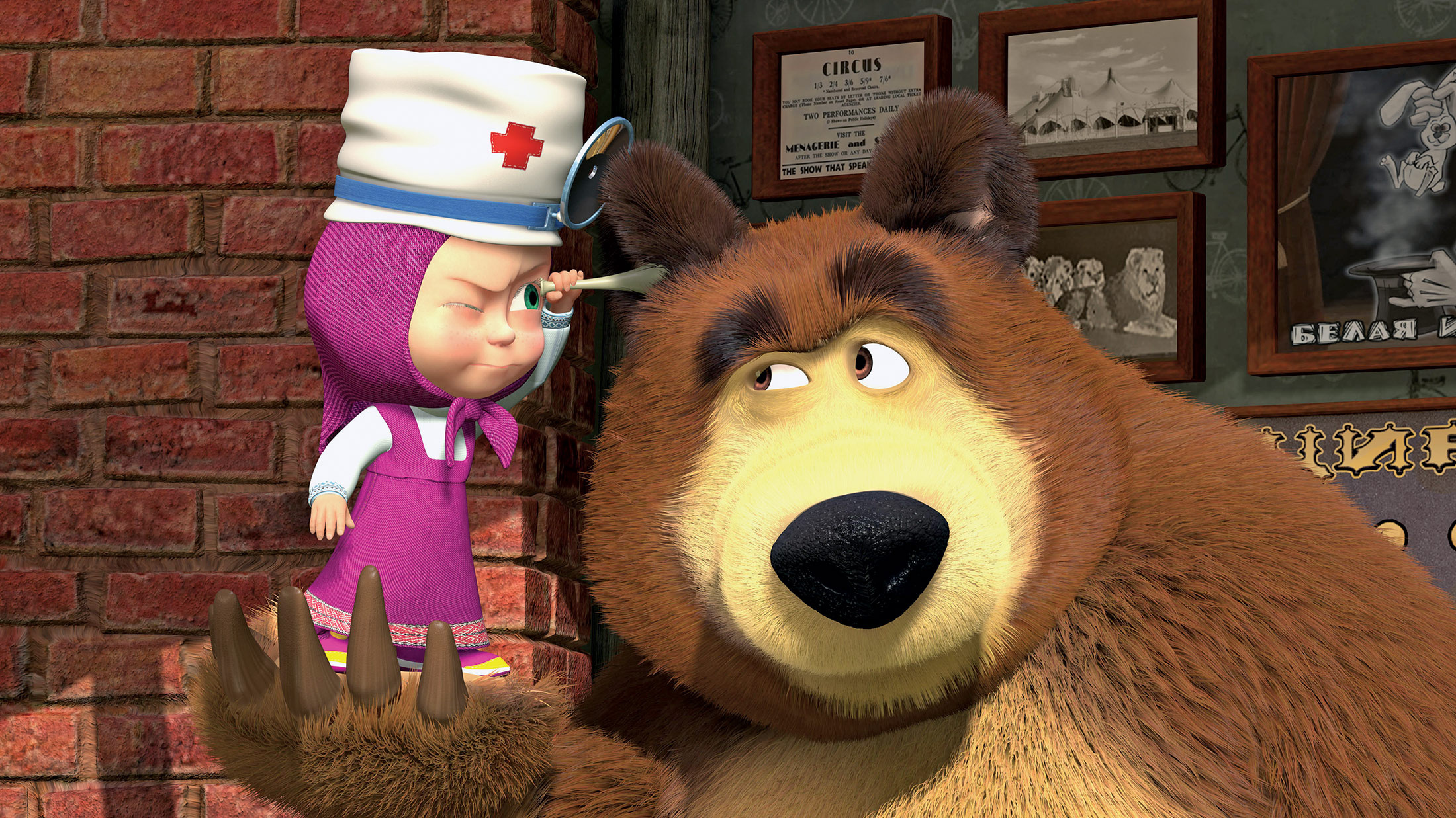 S01E16, Masha and the Bear Wallpaper, 2200x1240 HD Desktop