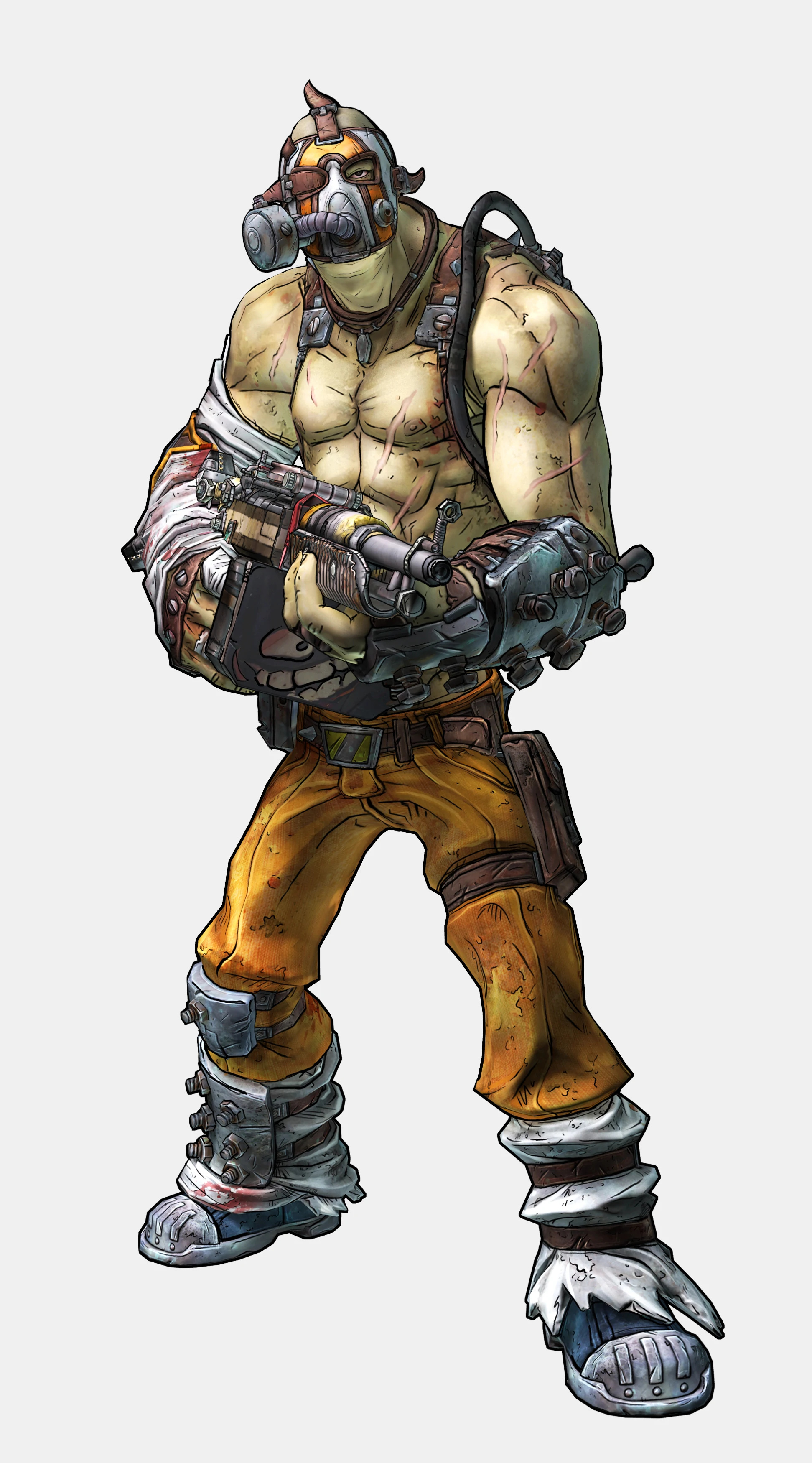 Borderlands 2, Krieg's entrance, Badass character, 1950x3500 HD Phone