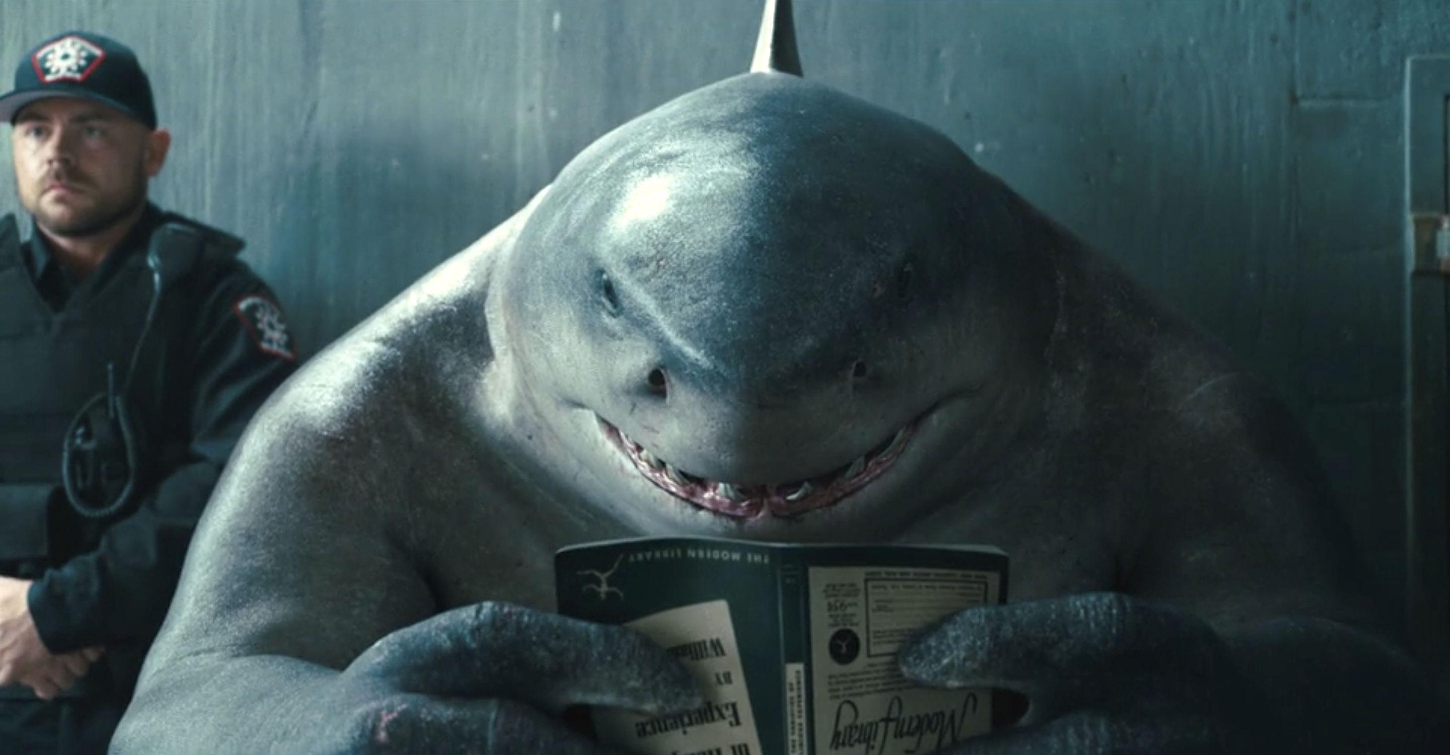 Sylvester Stallone's King Shark, Fan favorite character, Suicide Squad hit, Memorable performance, 2880x1500 HD Desktop