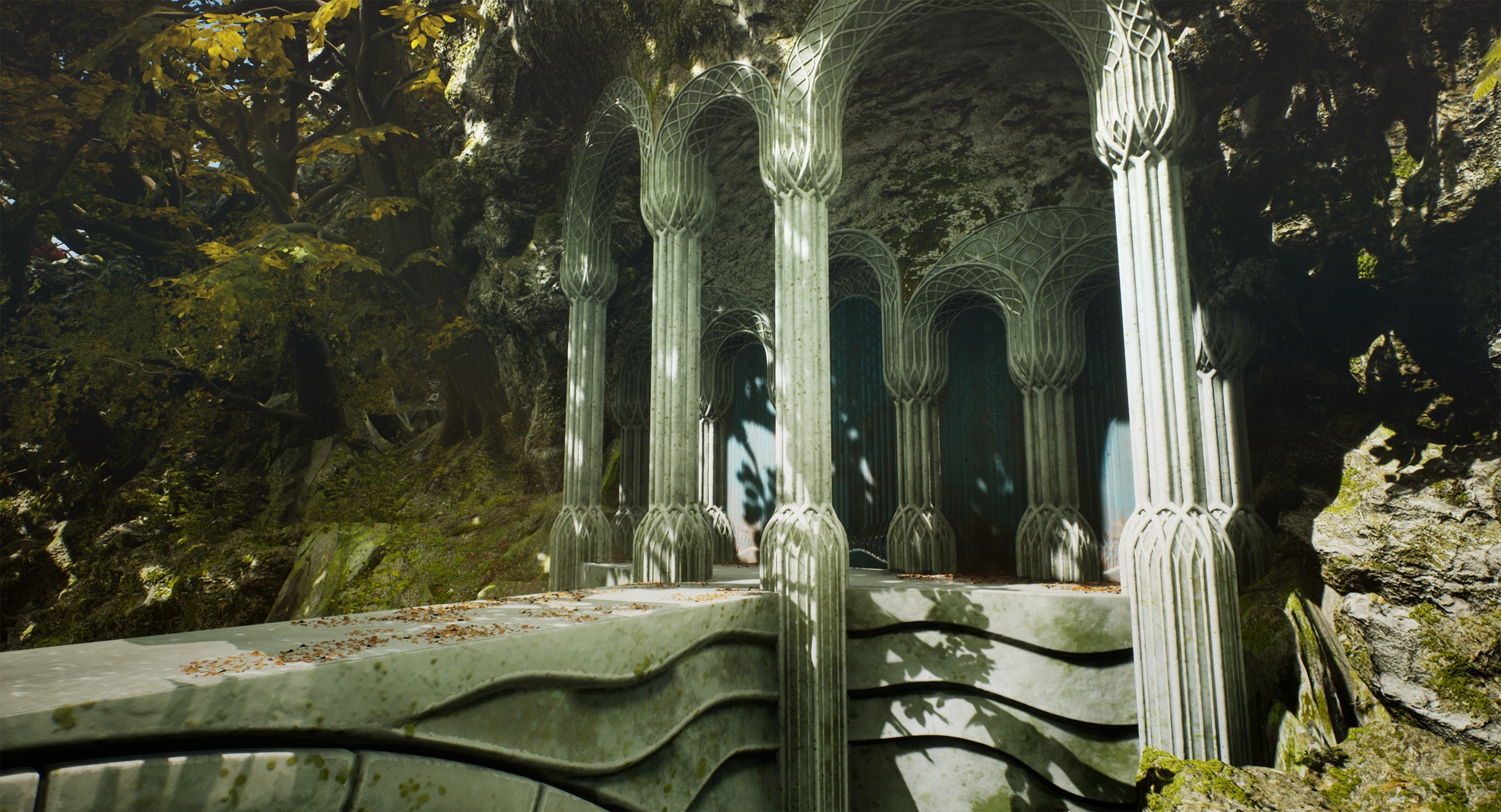 Mirkwood, The Battle for Middle Earth, Mirkwood door image, Epic mod, 2560x1390 HD Desktop