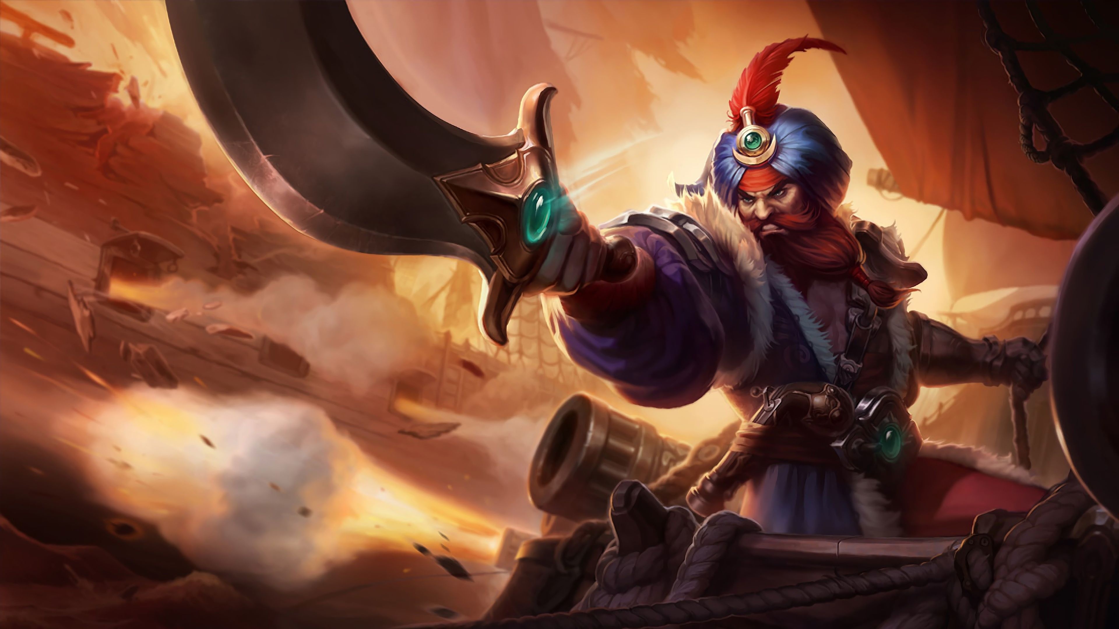 Gangplank, League of Legends, 4K wallpapers, LOL, 3840x2160 4K Desktop