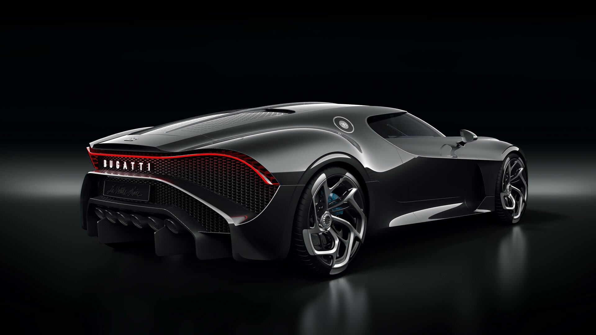 Bugatti La Voiture Noire, Striking aesthetics, Majestic presence, Unparalleled craftsmanship, 1920x1080 Full HD Desktop