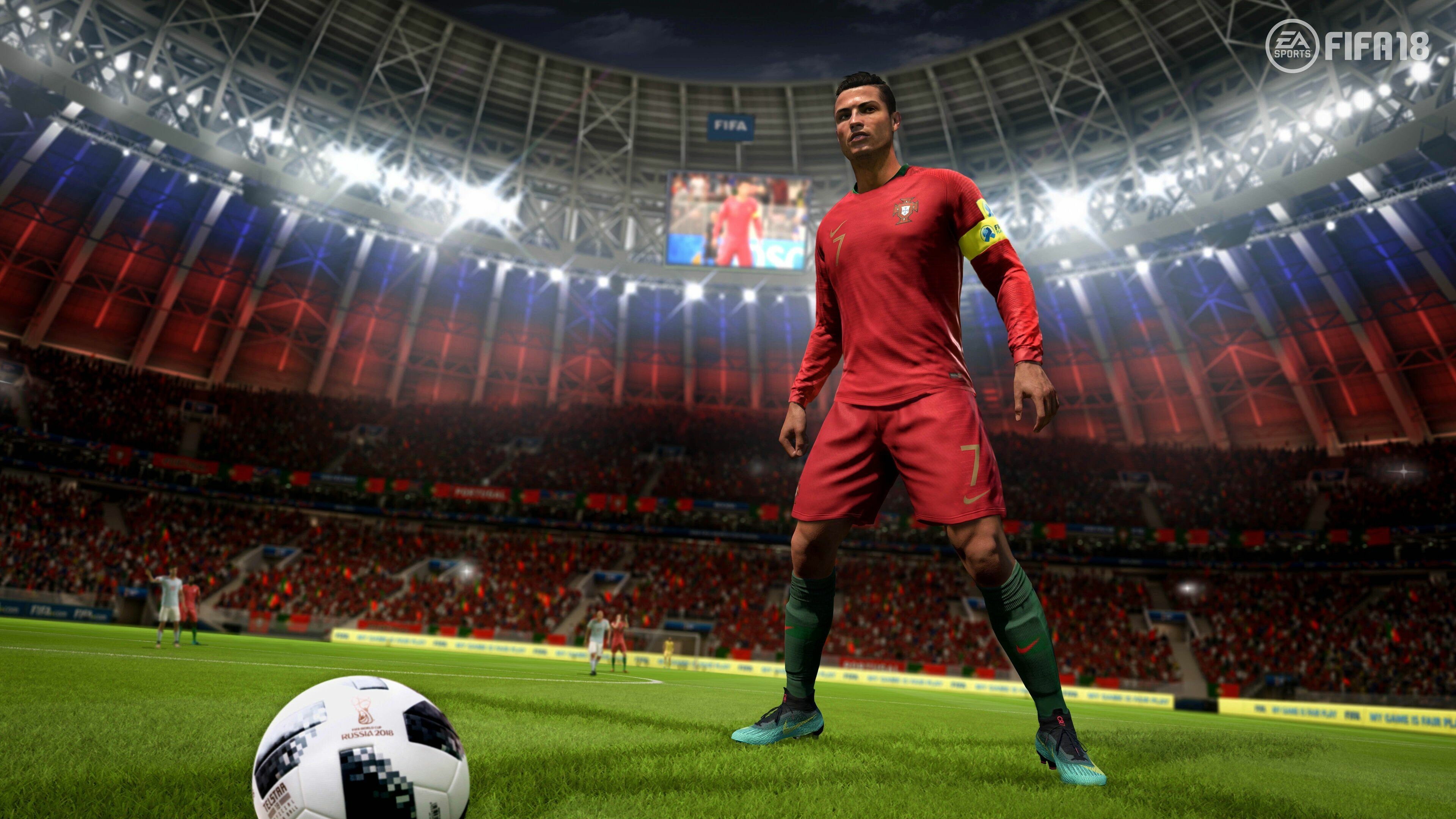 Ronaldo FIFA 18, 4K sports wallpapers, HD wallpapers, Games, 3840x2160 4K Desktop