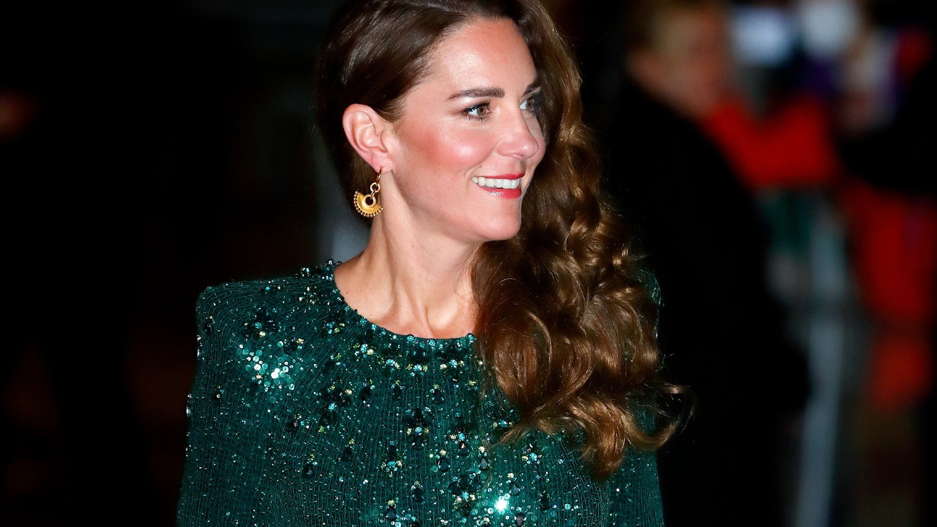 Kate Middleton, Celebs, Jenny Packham green gown, 1920x1080 Full HD Desktop