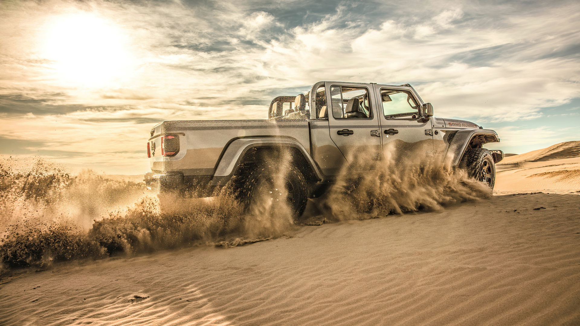 Jeep Gladiator, Sand Runner 2021, Full HD, 4K wallpapers, 1920x1080 Full HD Desktop