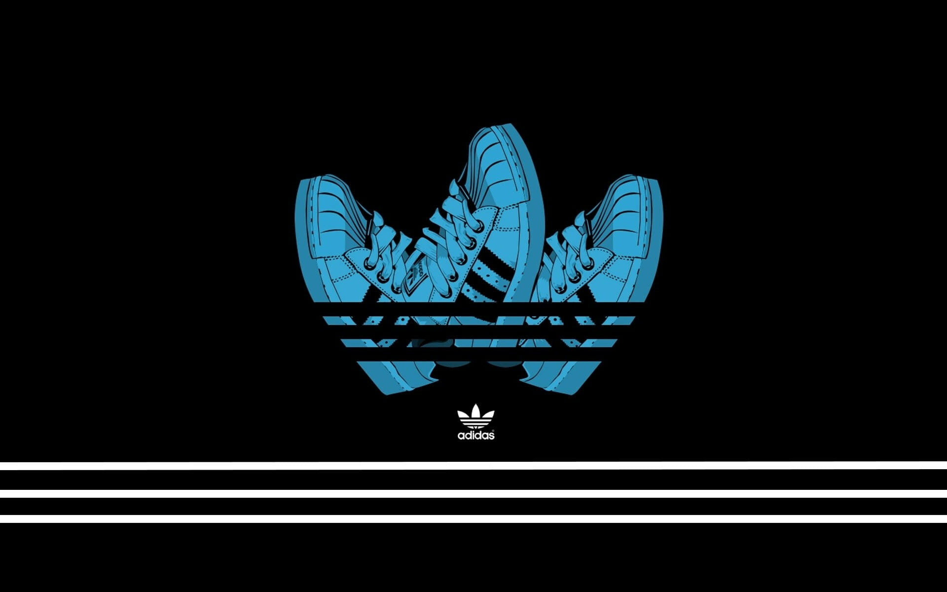 Adidas Computer Desktop Wallpaper, Copy Space, Indoors, Blue Wallpaper, 1920x1200 HD Desktop