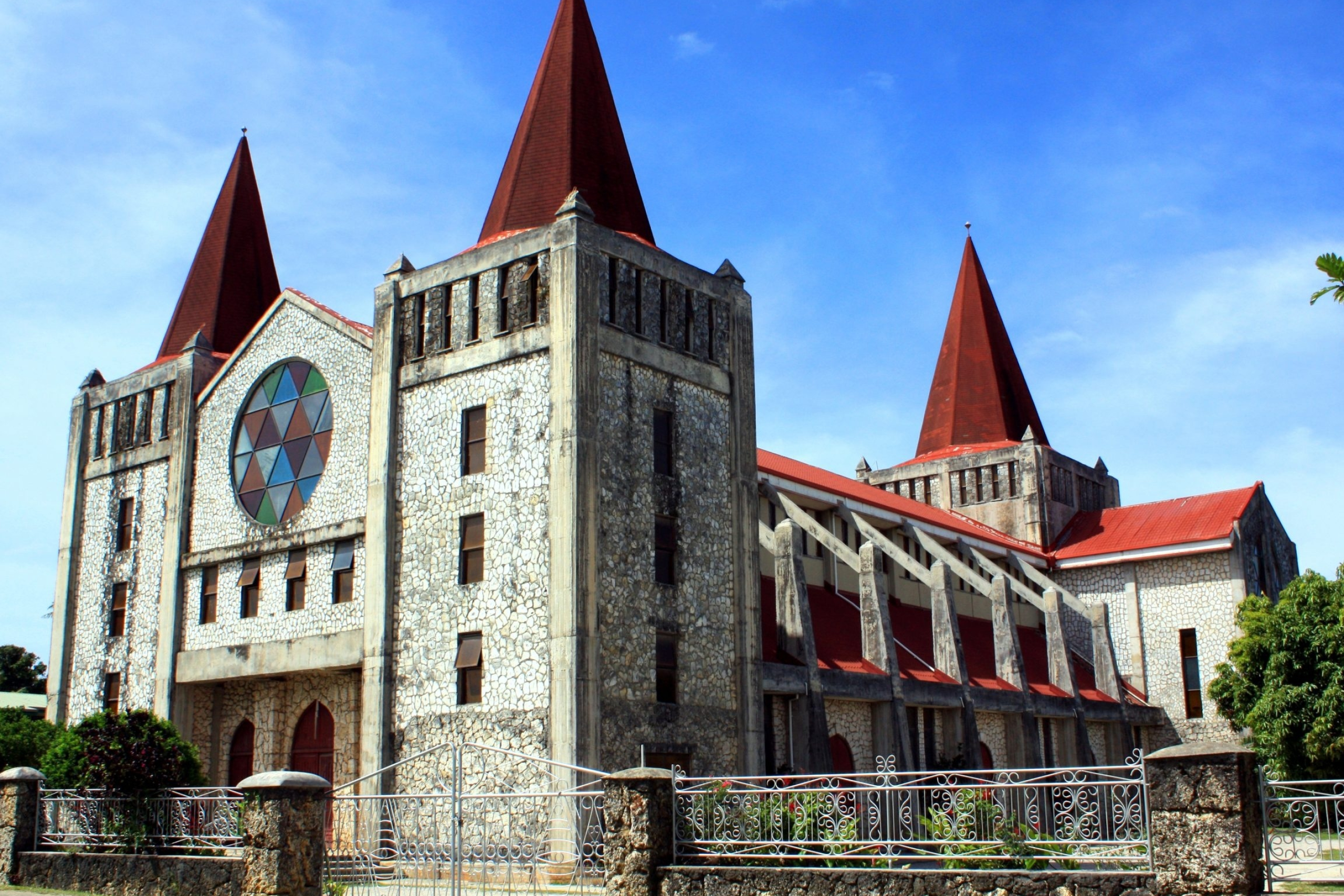 Nuku'alofa, Church architecture, Tropical paradise, Geographic beauty, 2560x1710 HD Desktop