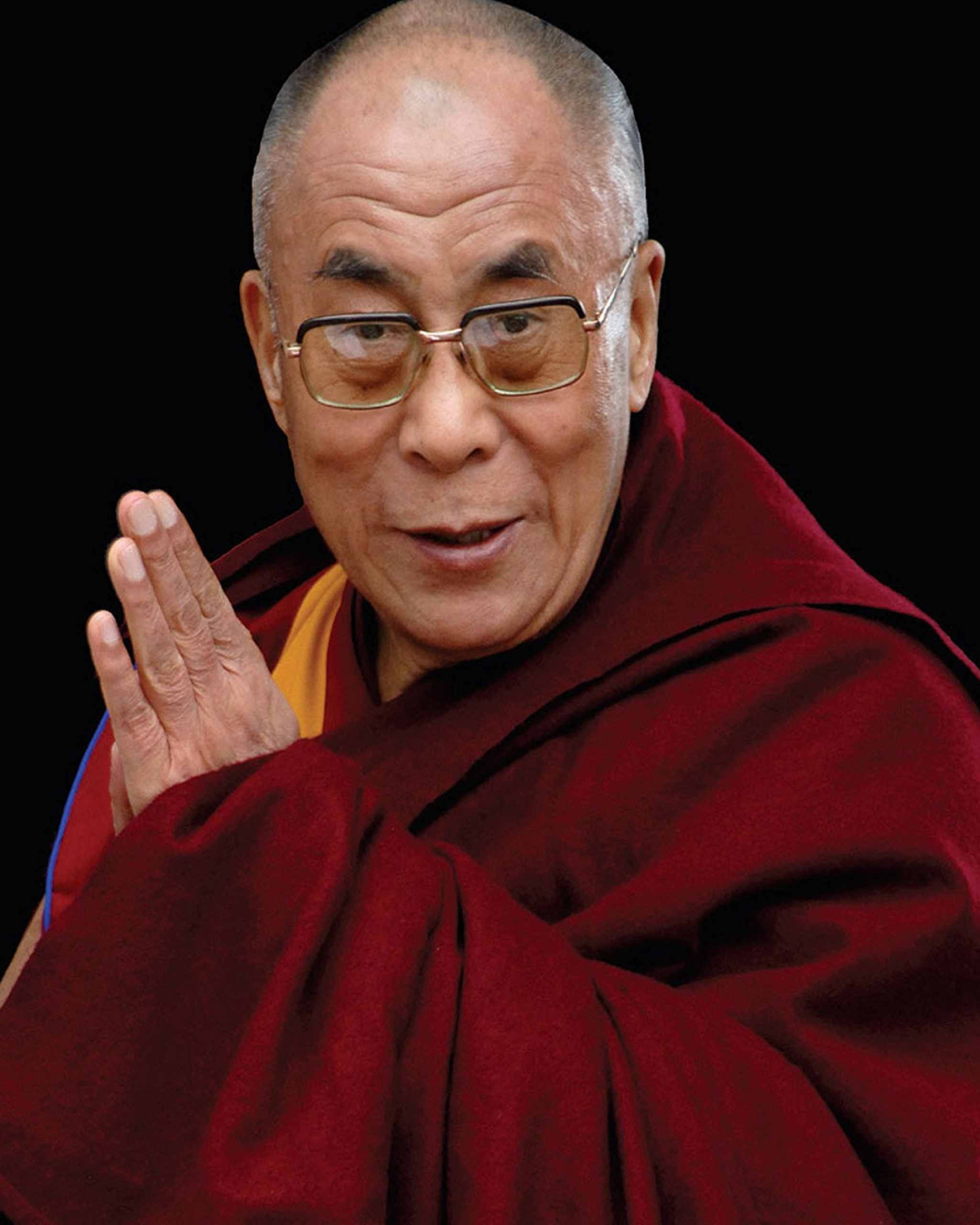 Dalai Lama, Celeb spiritual leader, Peace advocate, Framed photo, 2050x2560 HD Phone