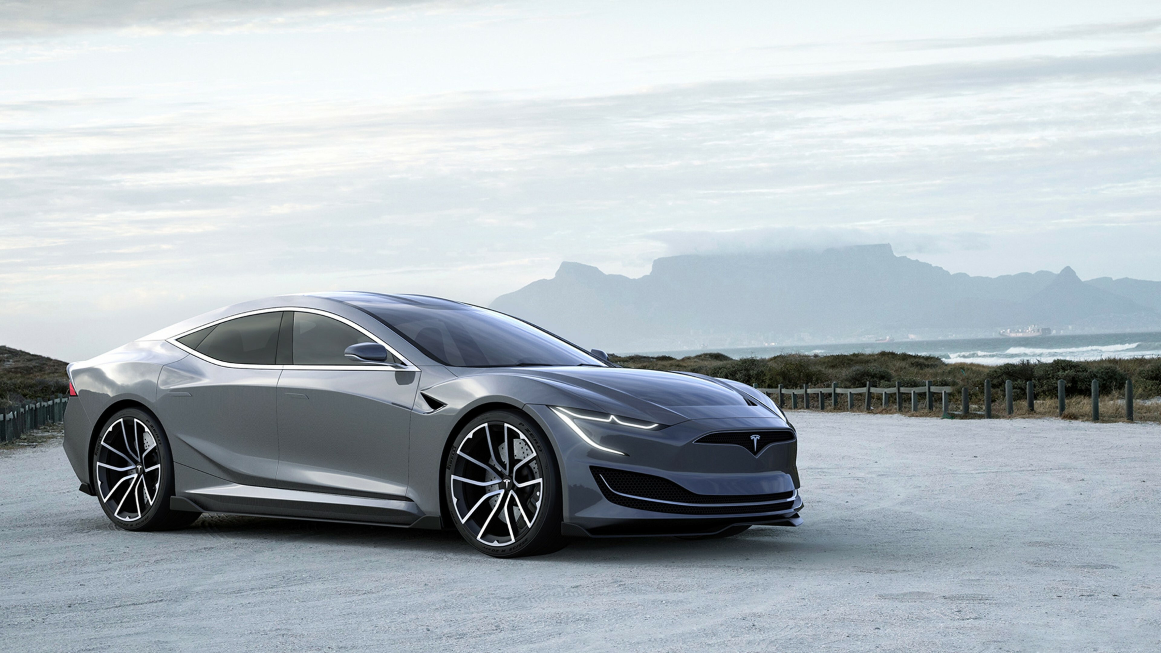 Tesla Model S II, HD cars wallpapers, Cutting-edge design, 3840x2160 4K Desktop