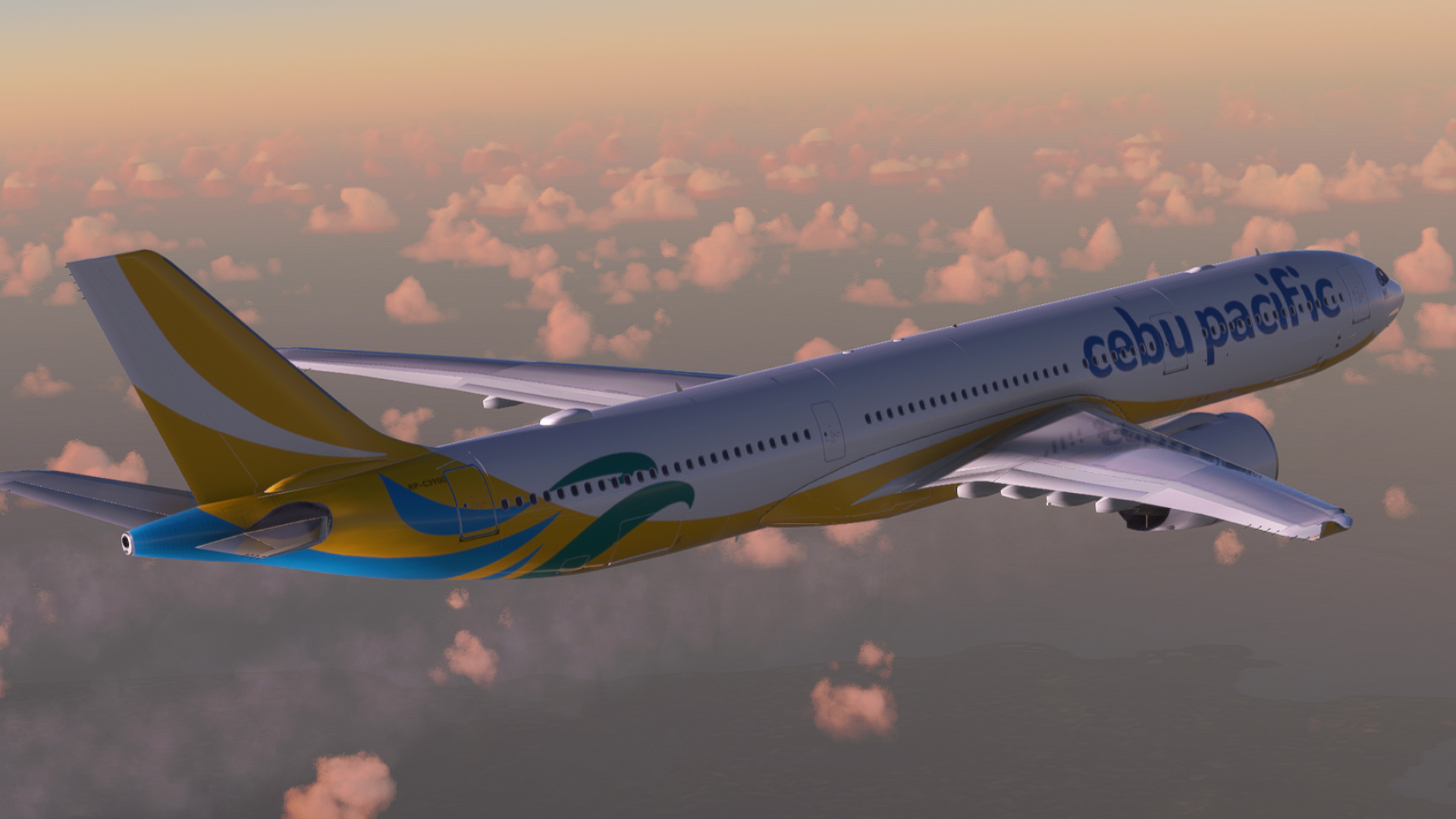 Cebu Pacific Air, New A330neo, RFlightsim, 1920x1080 Full HD Desktop