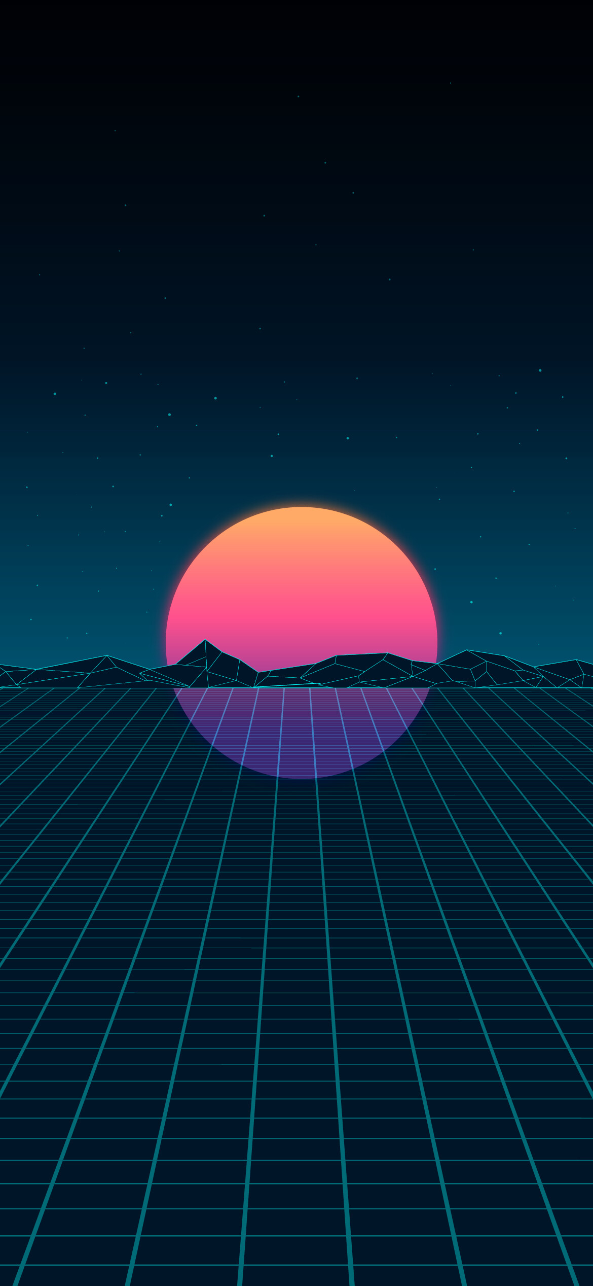 Cool retro sun, 70s vibes, Pop art, Retro aesthetics, 1170x2540 HD Phone