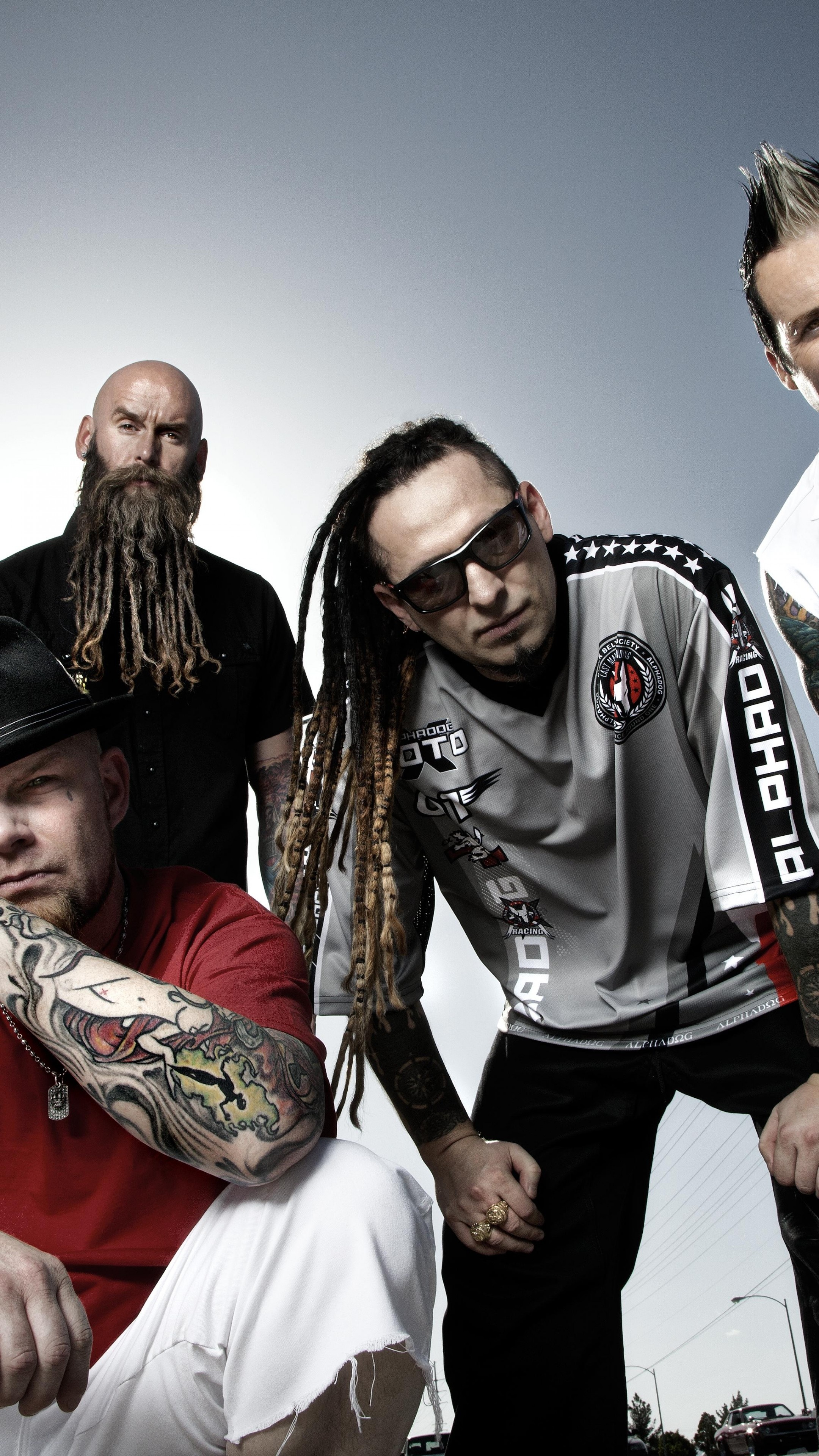 Five Finger Death Punch, Top music artists, Ivan Moody and band, Celebrities in action, 2160x3840 4K Phone