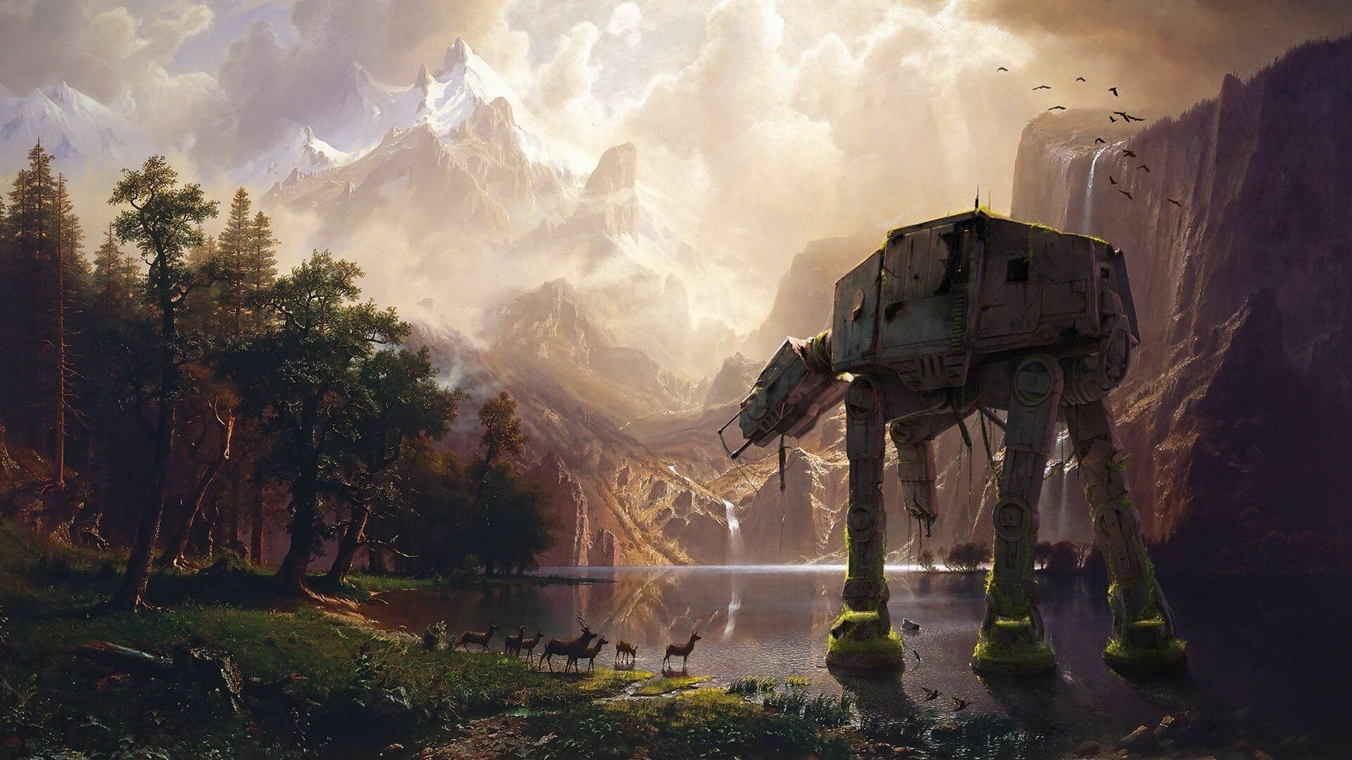 AT-AT walker, Star Wars Wallpaper, 1920x1080 Full HD Desktop