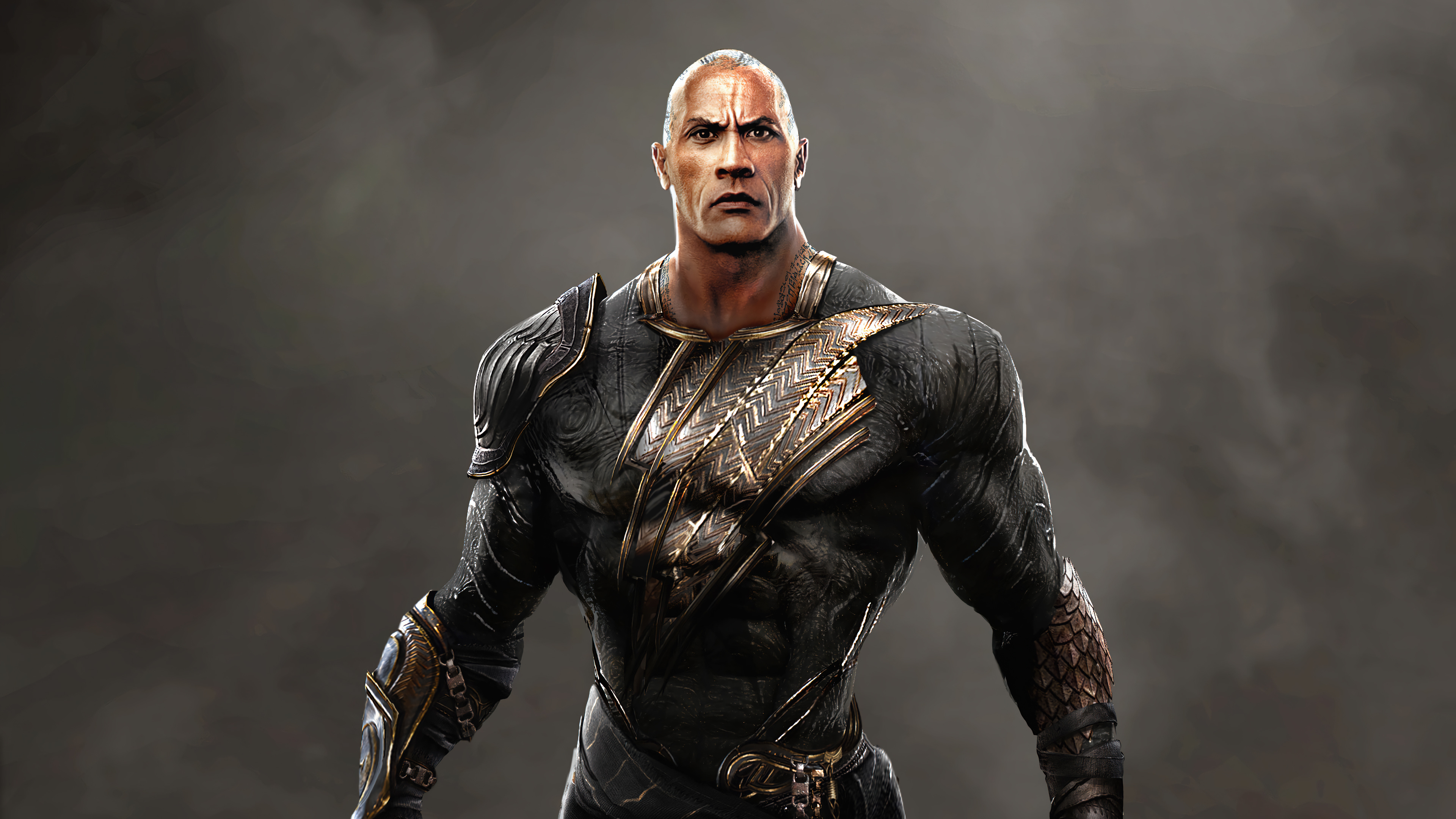 Black Adam movie, PC desktop wallpaper, Dwayne Johnson, 3840x2160 4K Desktop