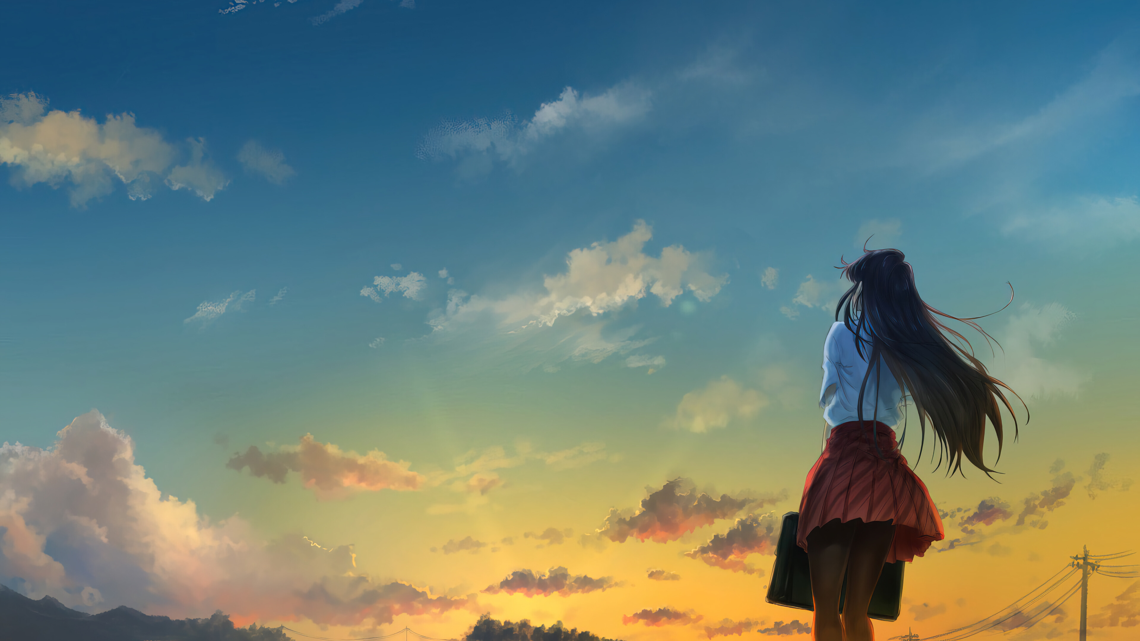 Komi san sunrise, Beautiful scenery, Calming atmosphere, Artistic wallpaper, 3840x2160 4K Desktop