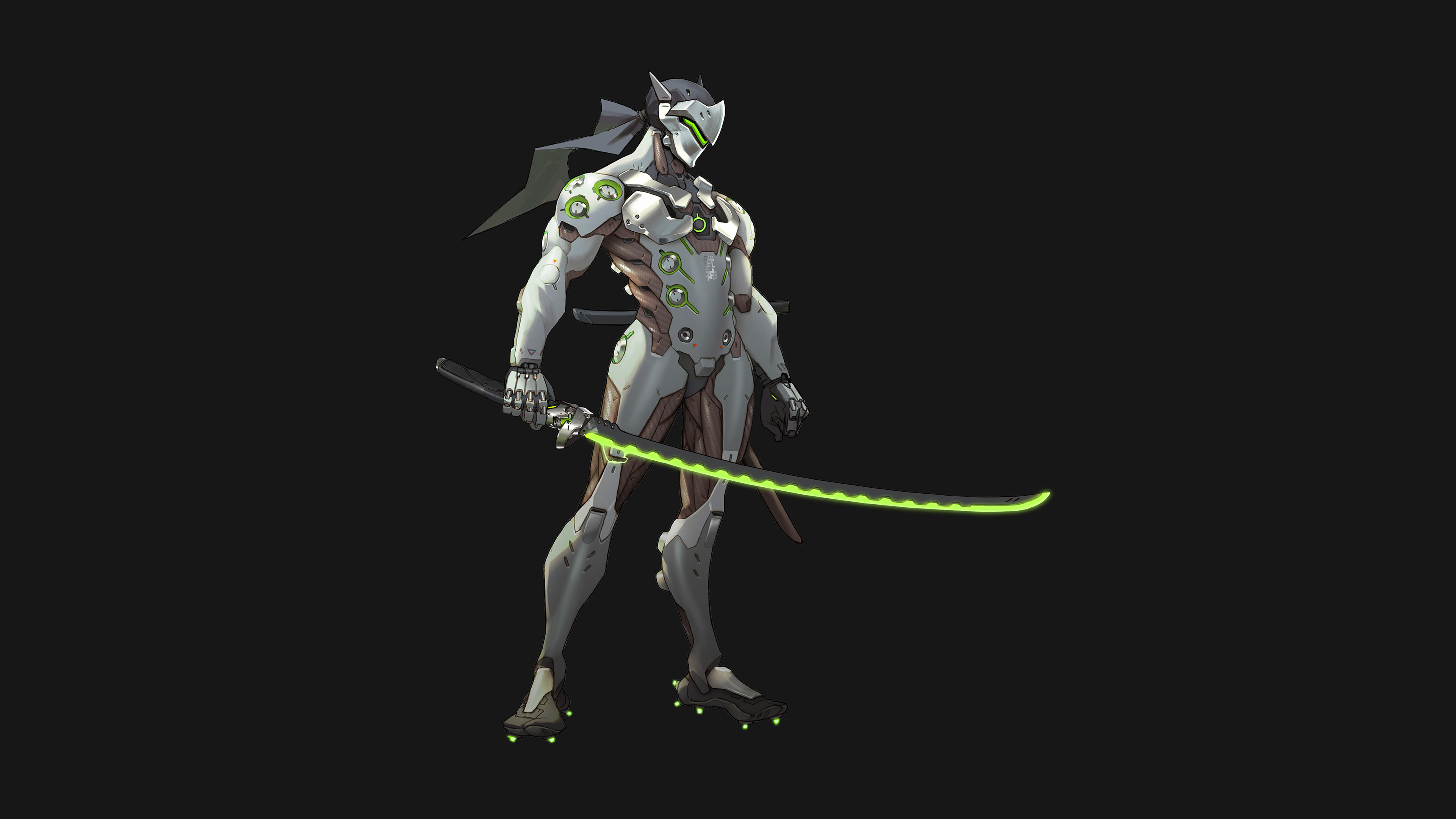 Overwatch Genji, Dark art, Illustrative masterpiece, Captivating visuals, 3840x2160 4K Desktop