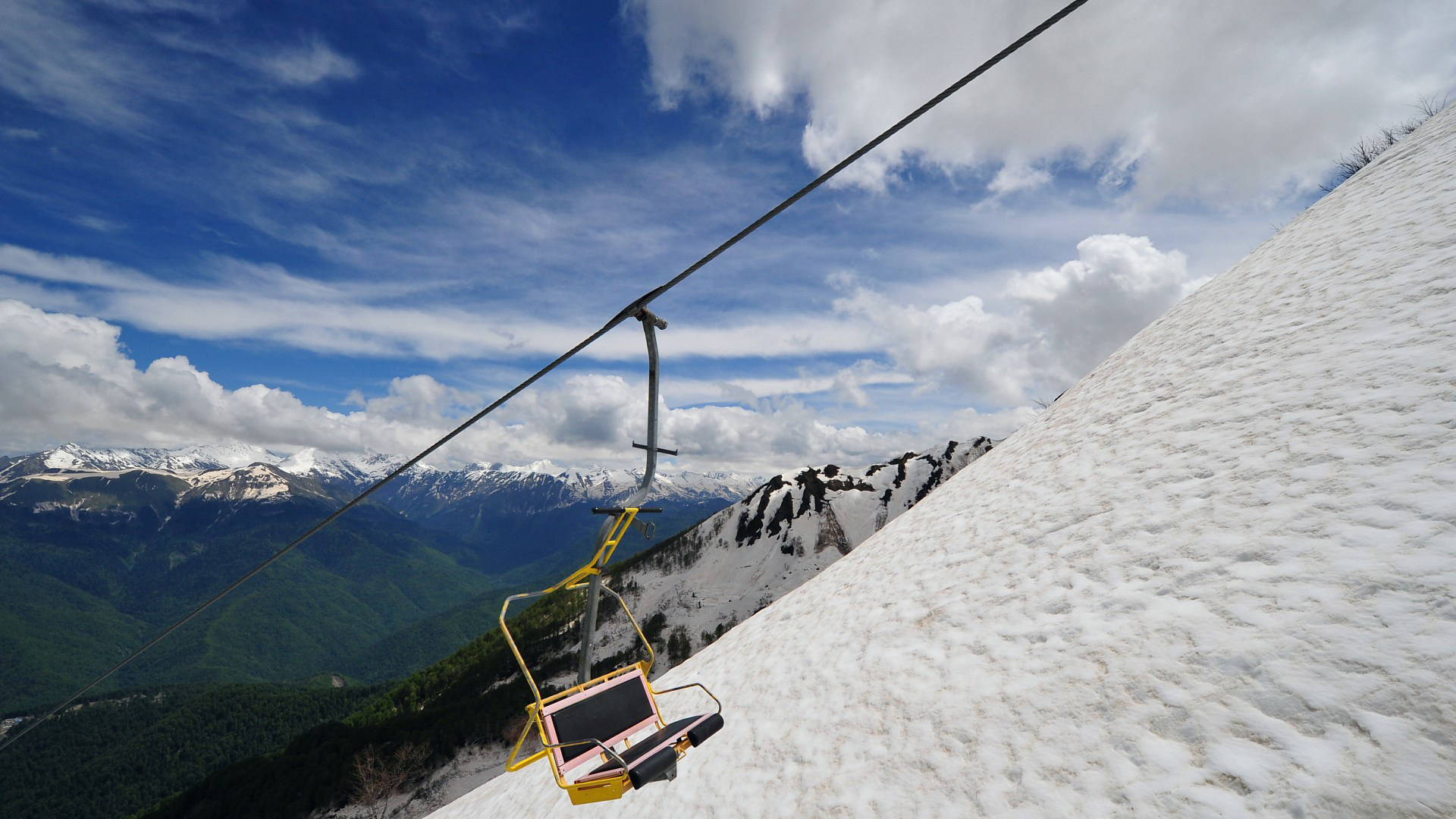 Rosa Khutor, Ski Lift Wallpaper, 1920x1080 Full HD Desktop