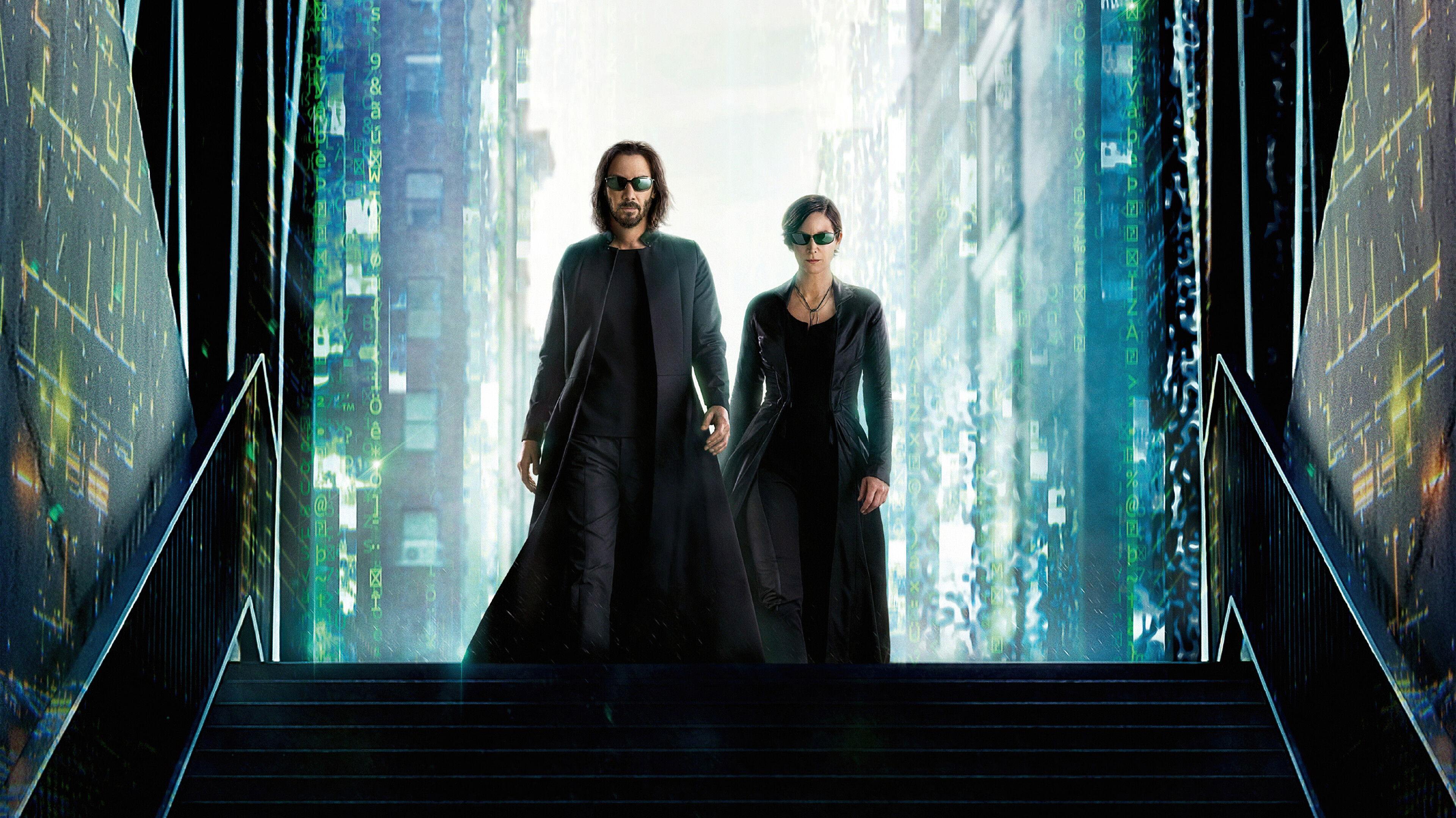 Neo and Trinity, The Matrix Resurrections Wallpaper, 3840x2160 4K Desktop