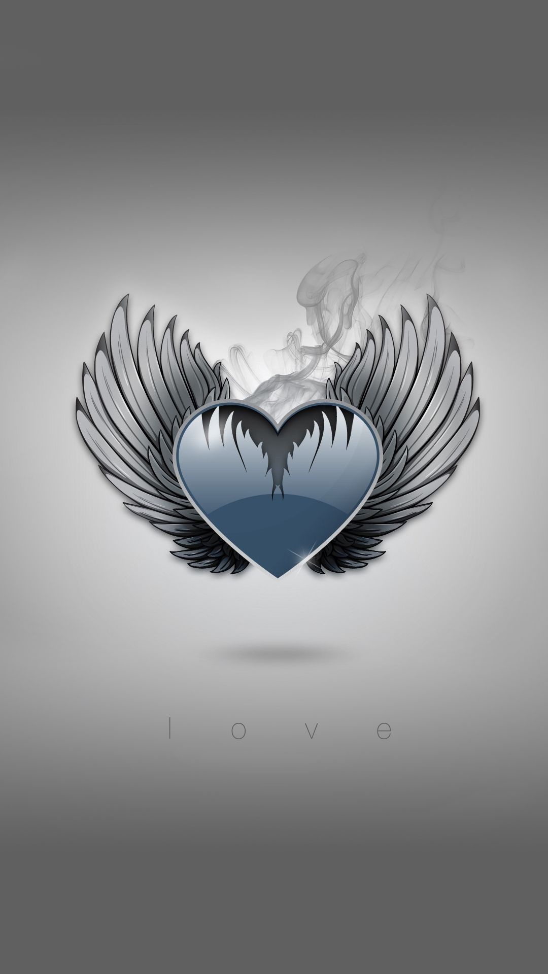 Heart With Wings, Love wallpaper, Wings wallpaper, Romantic imagery, 1080x1920 Full HD Phone