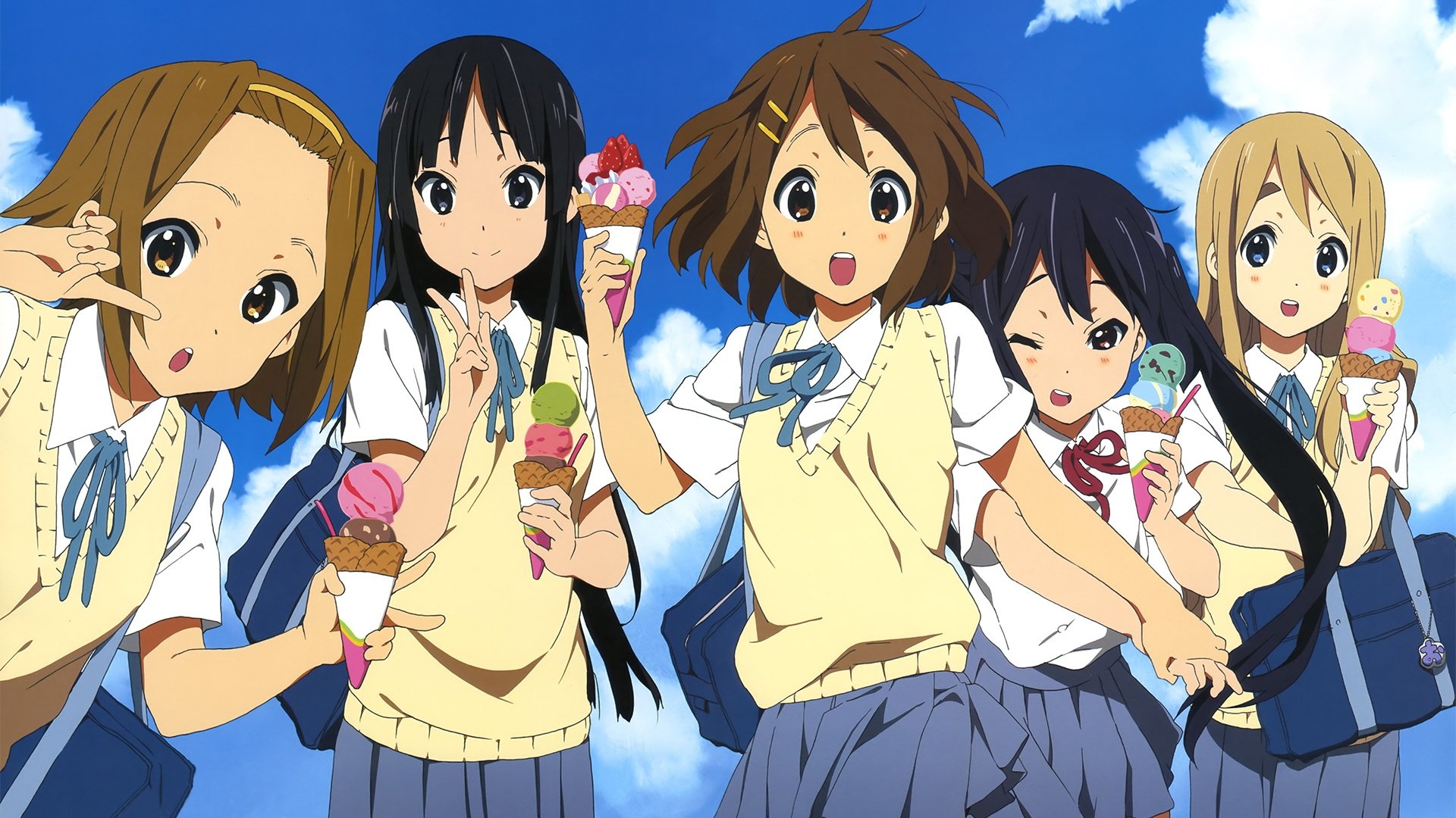 K-On!, Desktop wallpapers, HD background, 1920x1080 Full HD Desktop