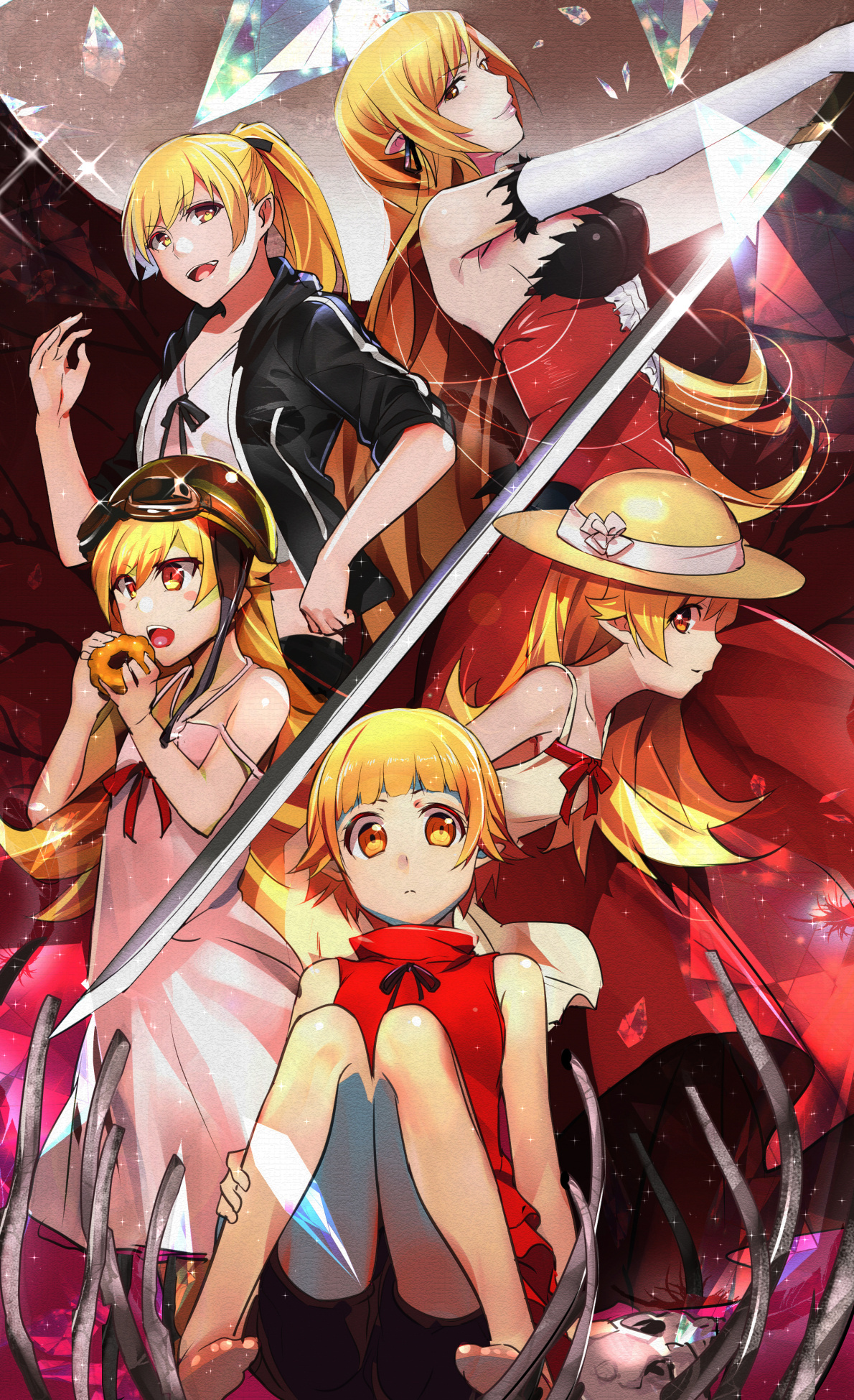 Monogatari anime, Mobile wallpaper, Zerochan anime image, 1190x1950 HD Phone