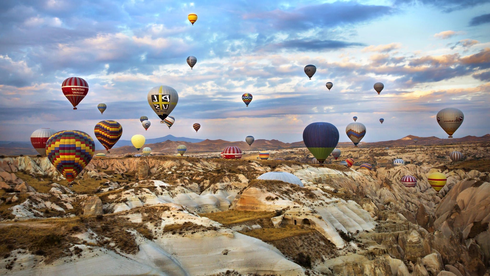 Cappadocia wallpapers, Popular backgrounds, Unique landscapes, Mesmerizing views, 2050x1160 HD Desktop