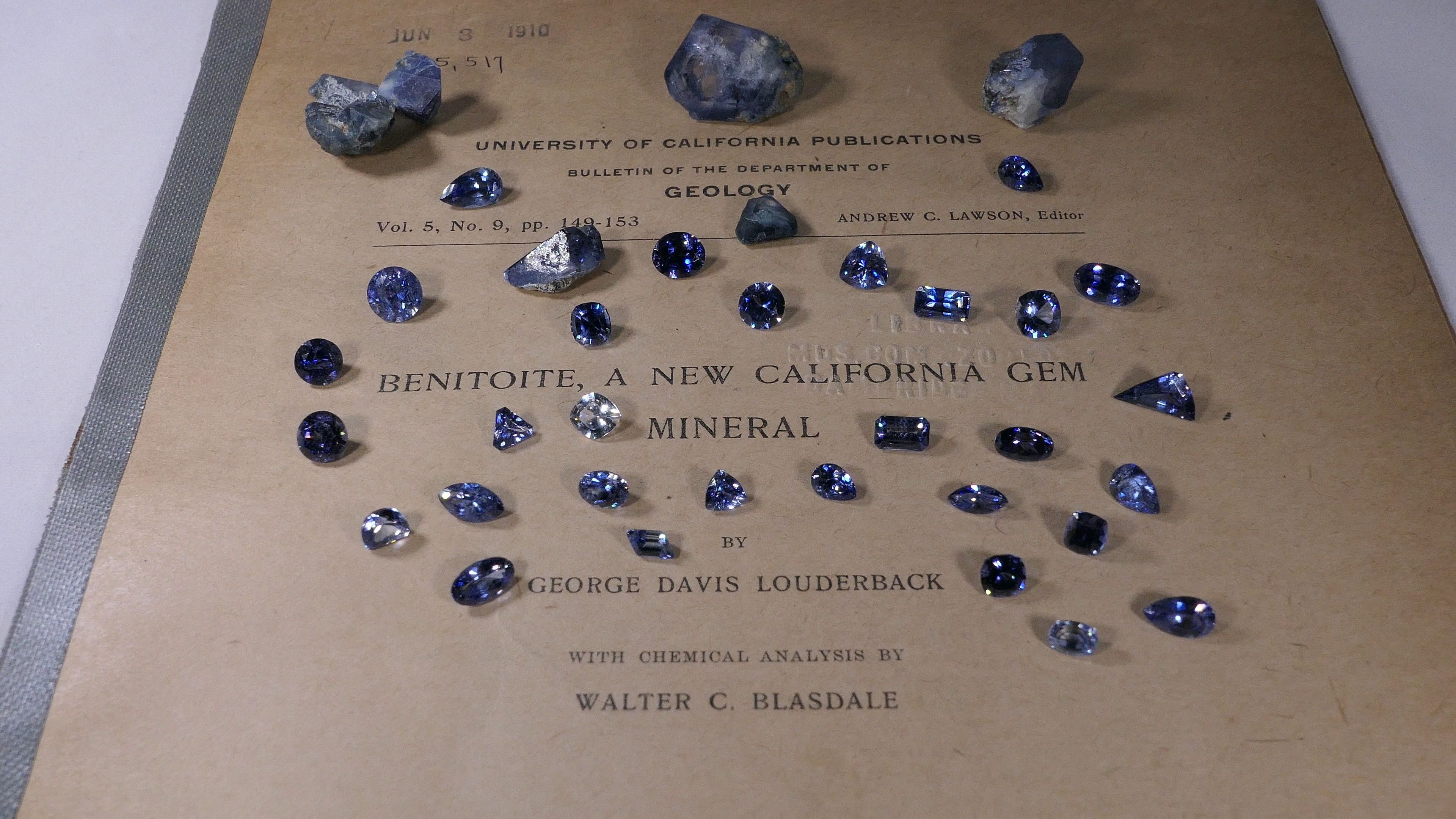 Gemstones and crystals, Benitoite Wallpaper, 3840x2160 4K Desktop