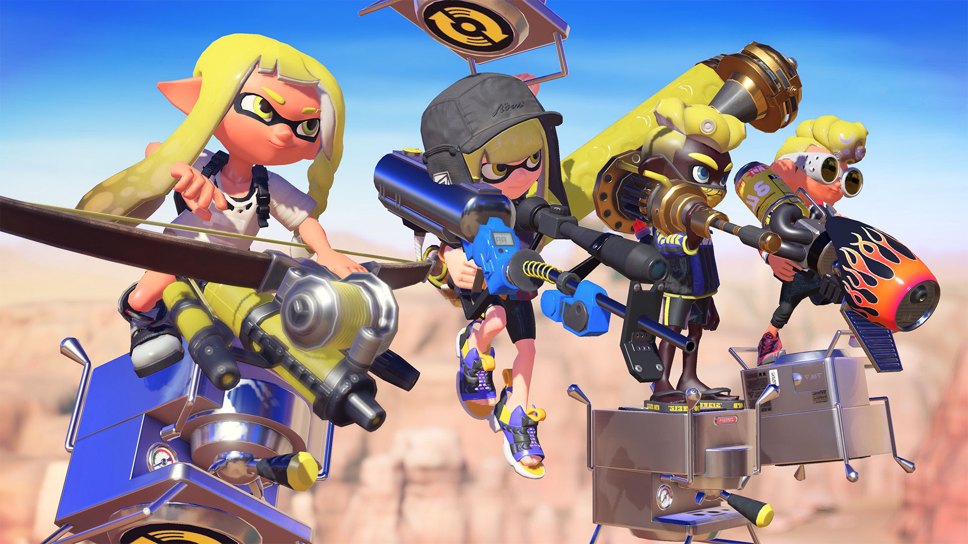 Splatoon 3 gaming, HD wallpaper background, Immersive visuals, Gaming excitement, 1920x1080 Full HD Desktop