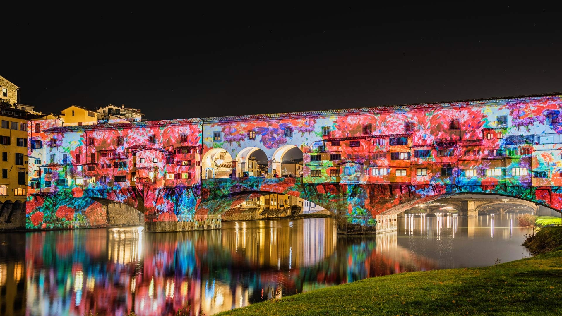 Ponte Vecchio, Florence, Italy, 1920x1080 Full HD Desktop