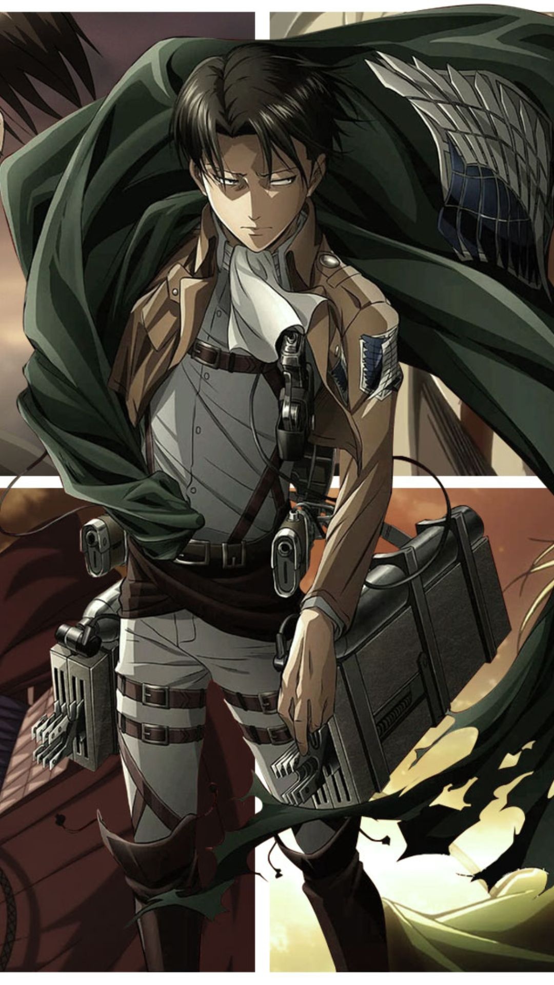 Levi Ackerman, Best wallpaper, HD background, AOT fan, 1080x1920 Full HD Phone