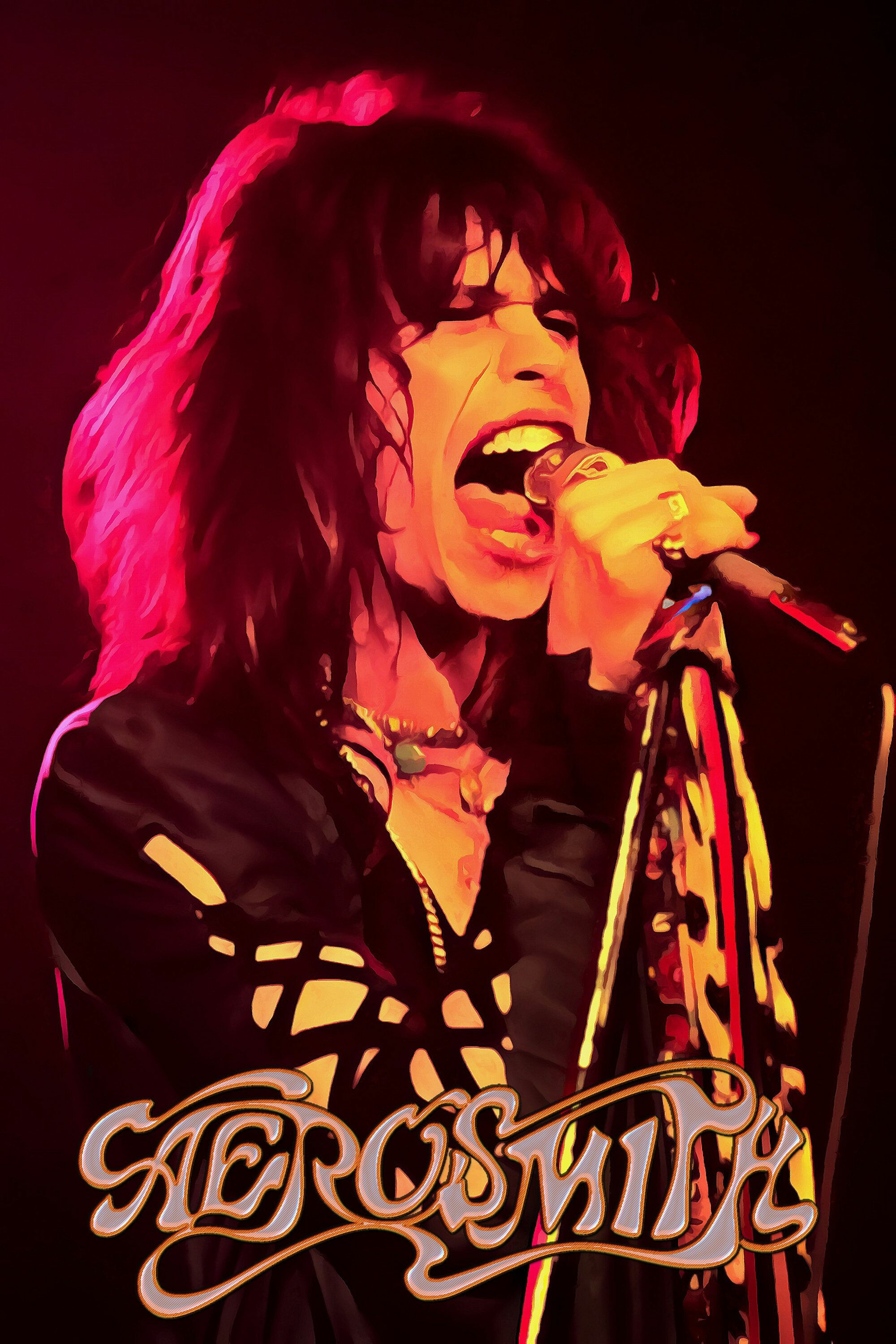 Aerosmith, Band Poster, Metal Art, Rock Music, 2000x3000 HD Phone