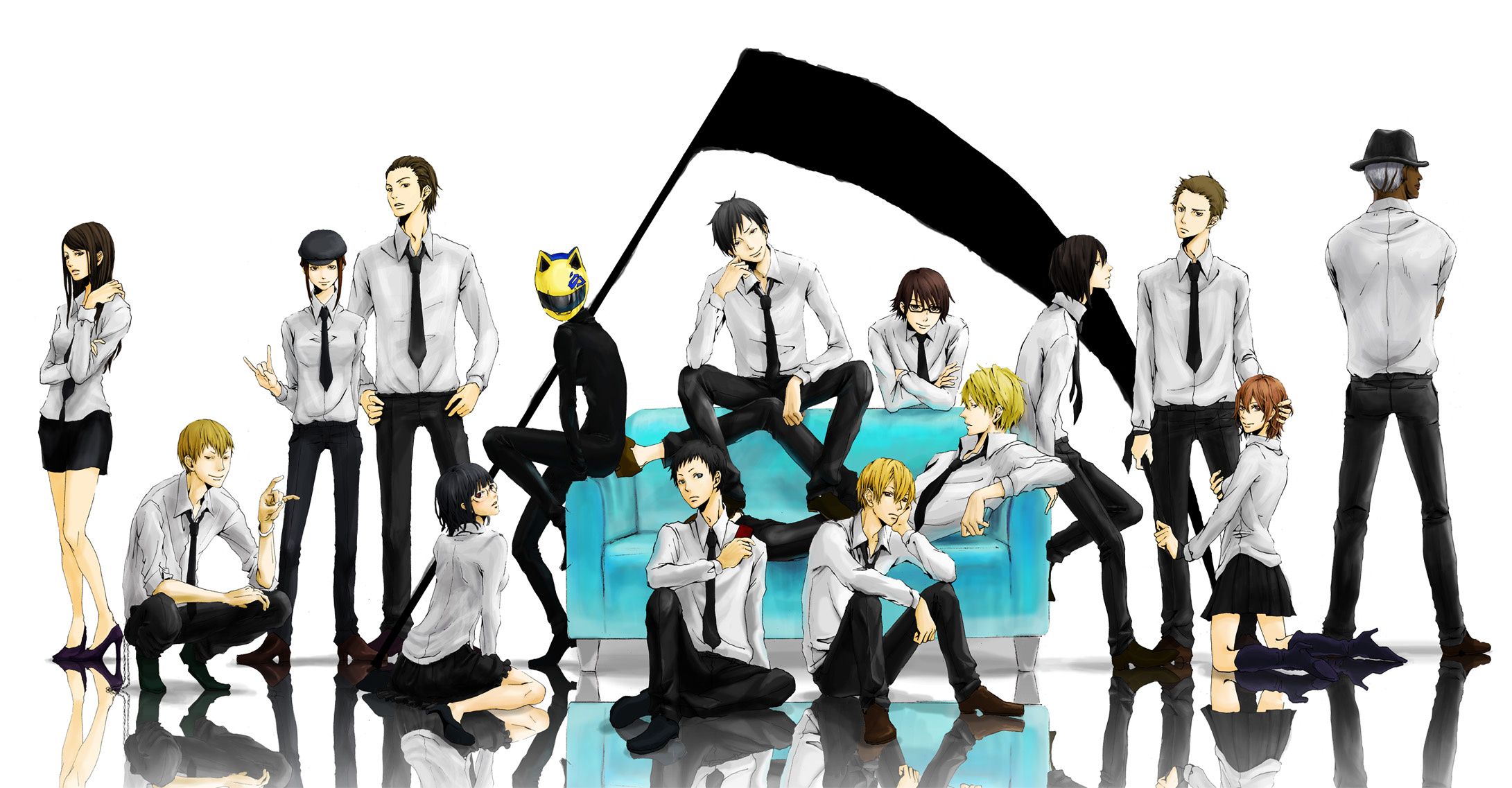 Durarara HD wallpaper, Izaya Orihara, Dollars wallpaper, 2190x1140 HD Desktop