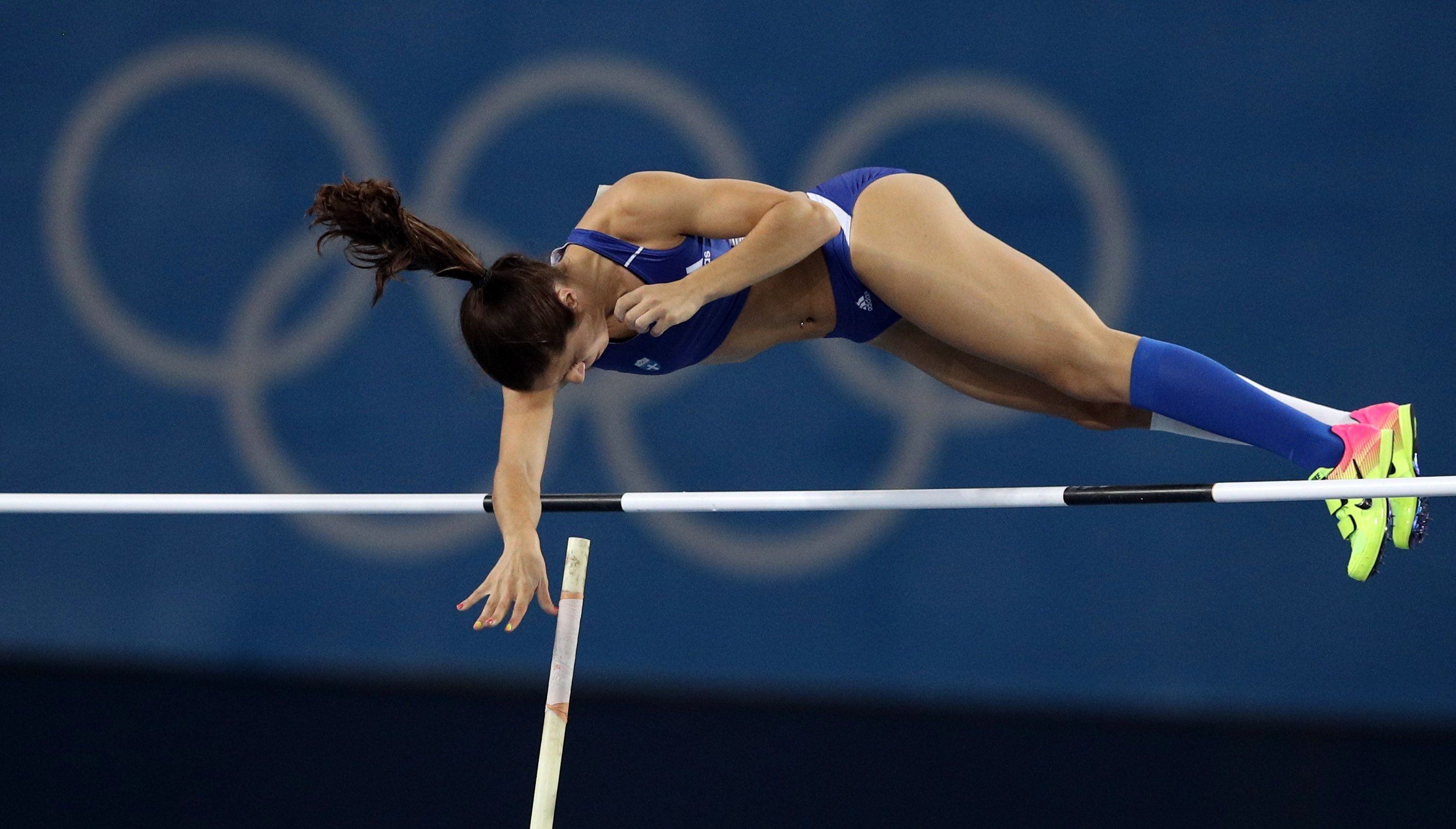 Katerina Stefanidi, three golds, 2016 Olympic Games, Rio de Janeiro, 2860x1630 HD Desktop