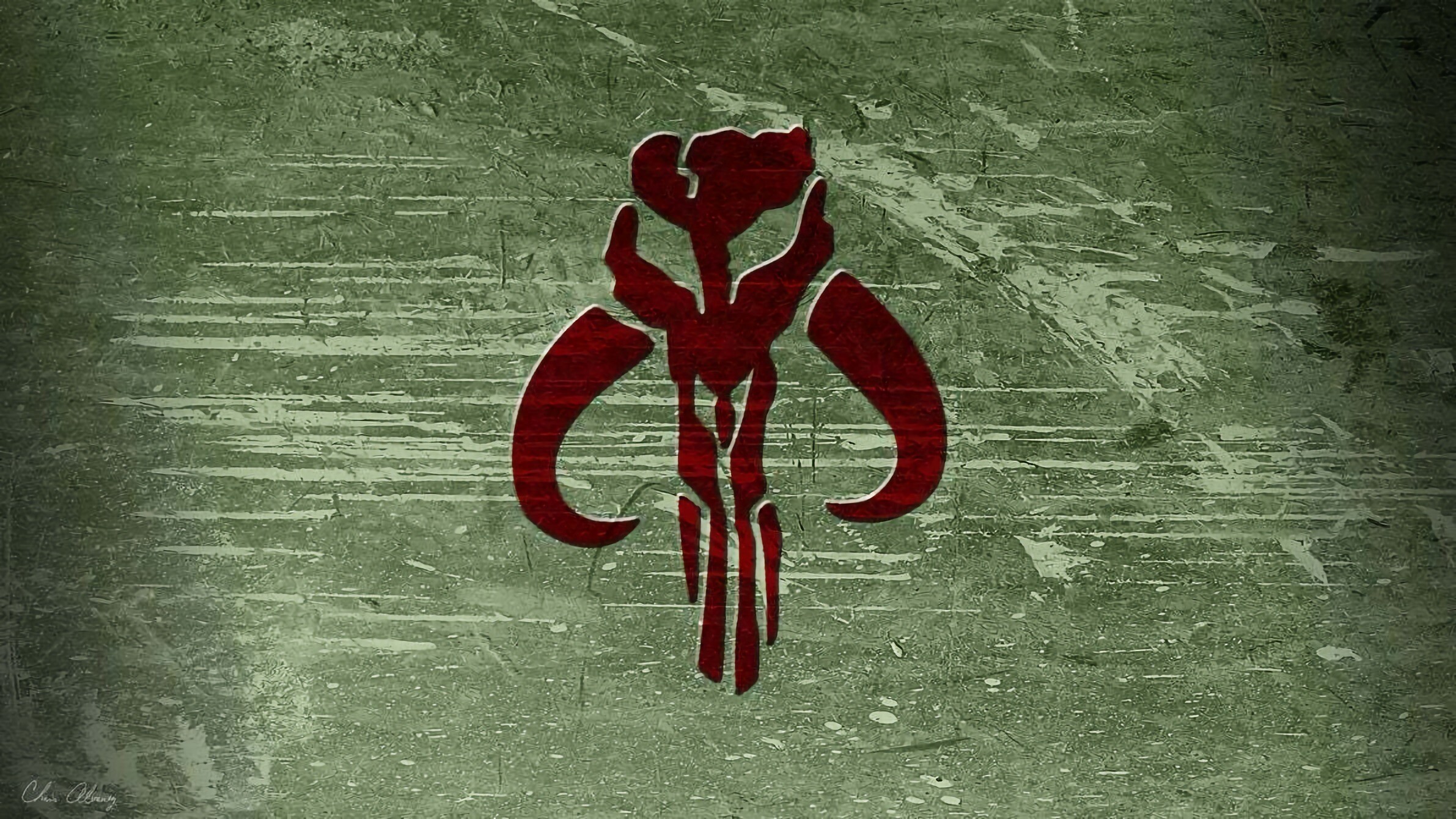 Mandalorian Symbol, TV show icon, Sci-fi emblem, Pop culture reference, 2390x1340 HD Desktop