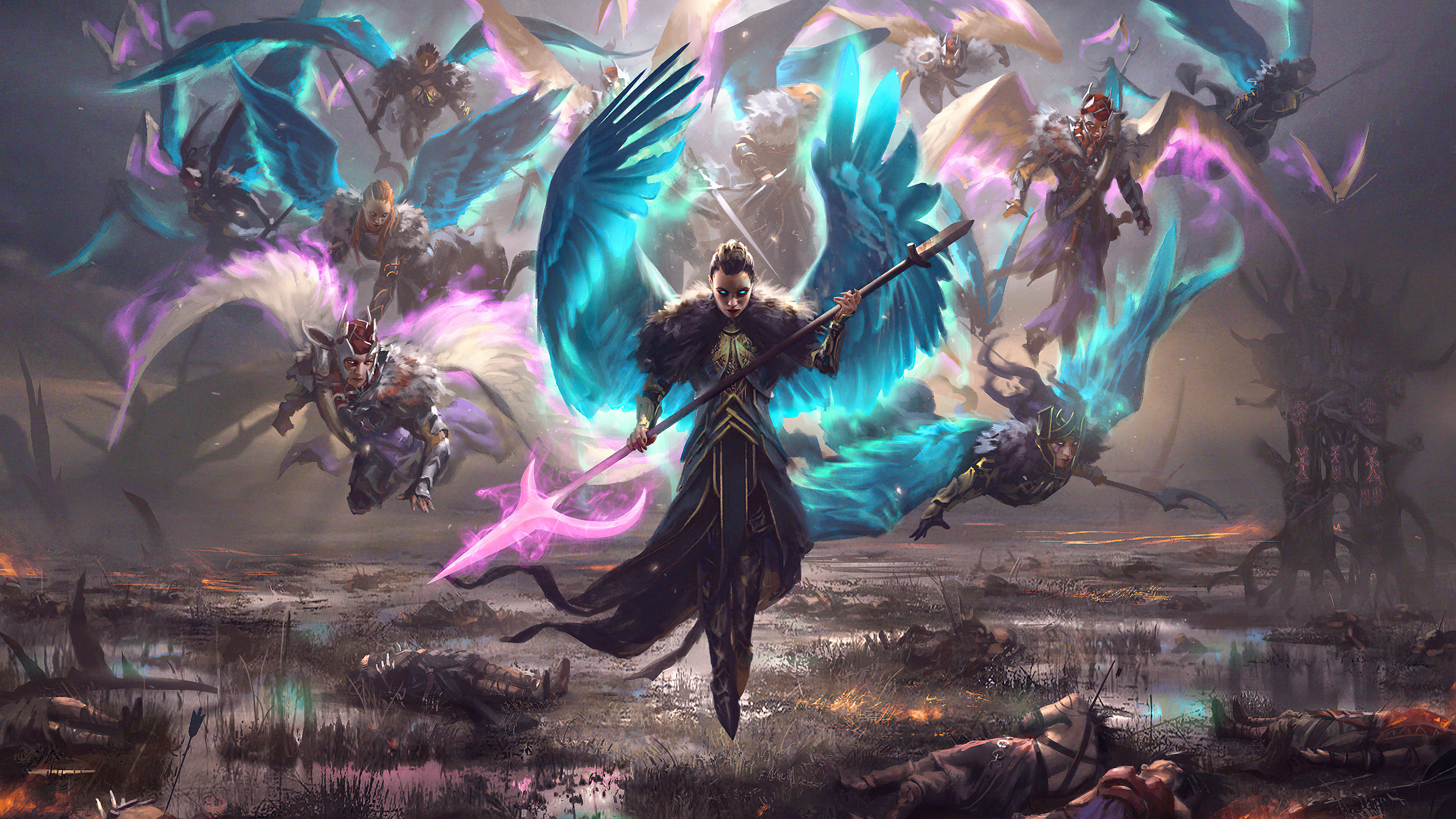 Rampage of the Valkyries, Magic: The Gathering Wallpaper, 3840x2160 4K Desktop