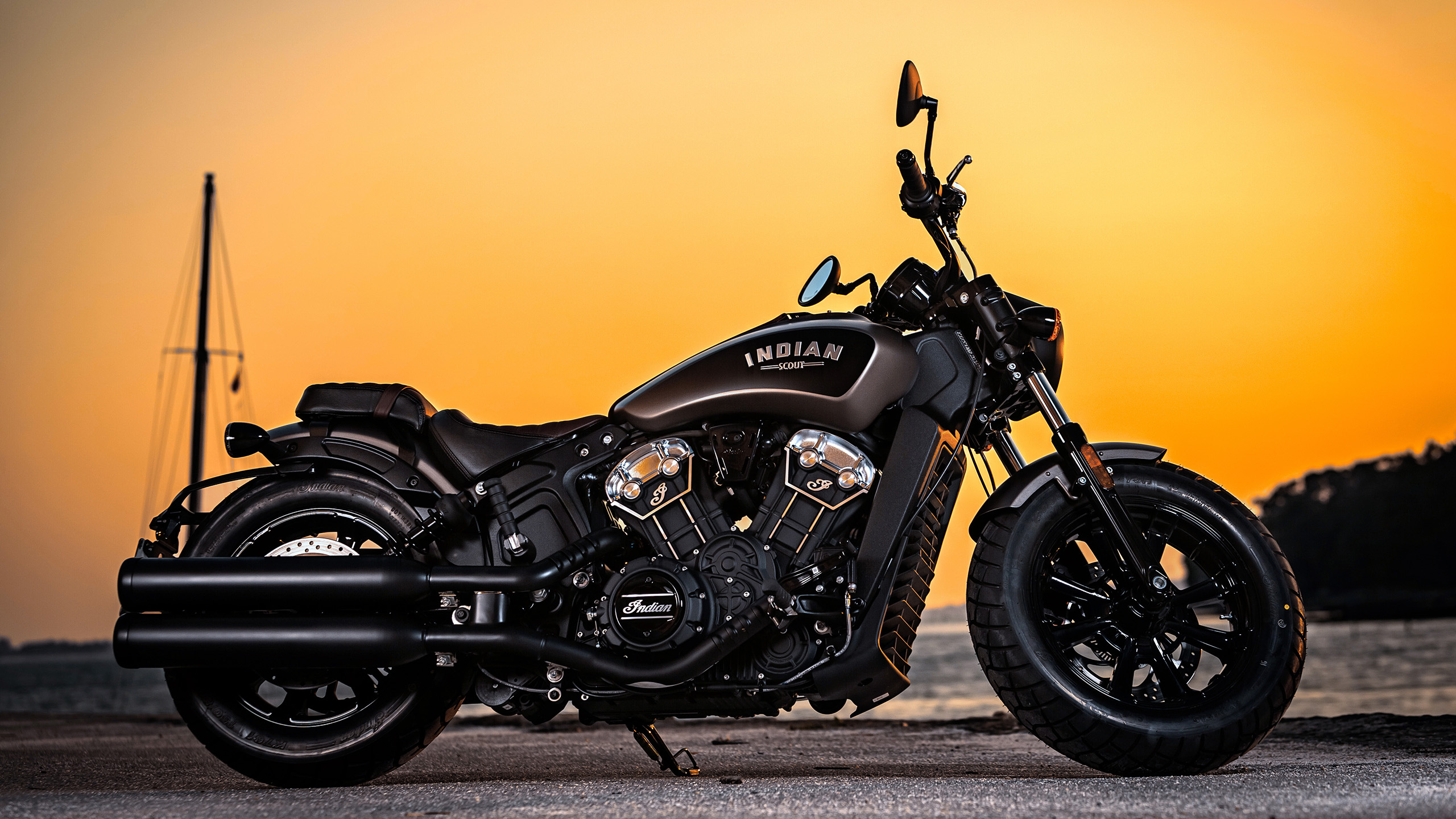 2019 Model, Indian Scout Bobber Sixty Wallpaper, 2560x1440 HD Desktop