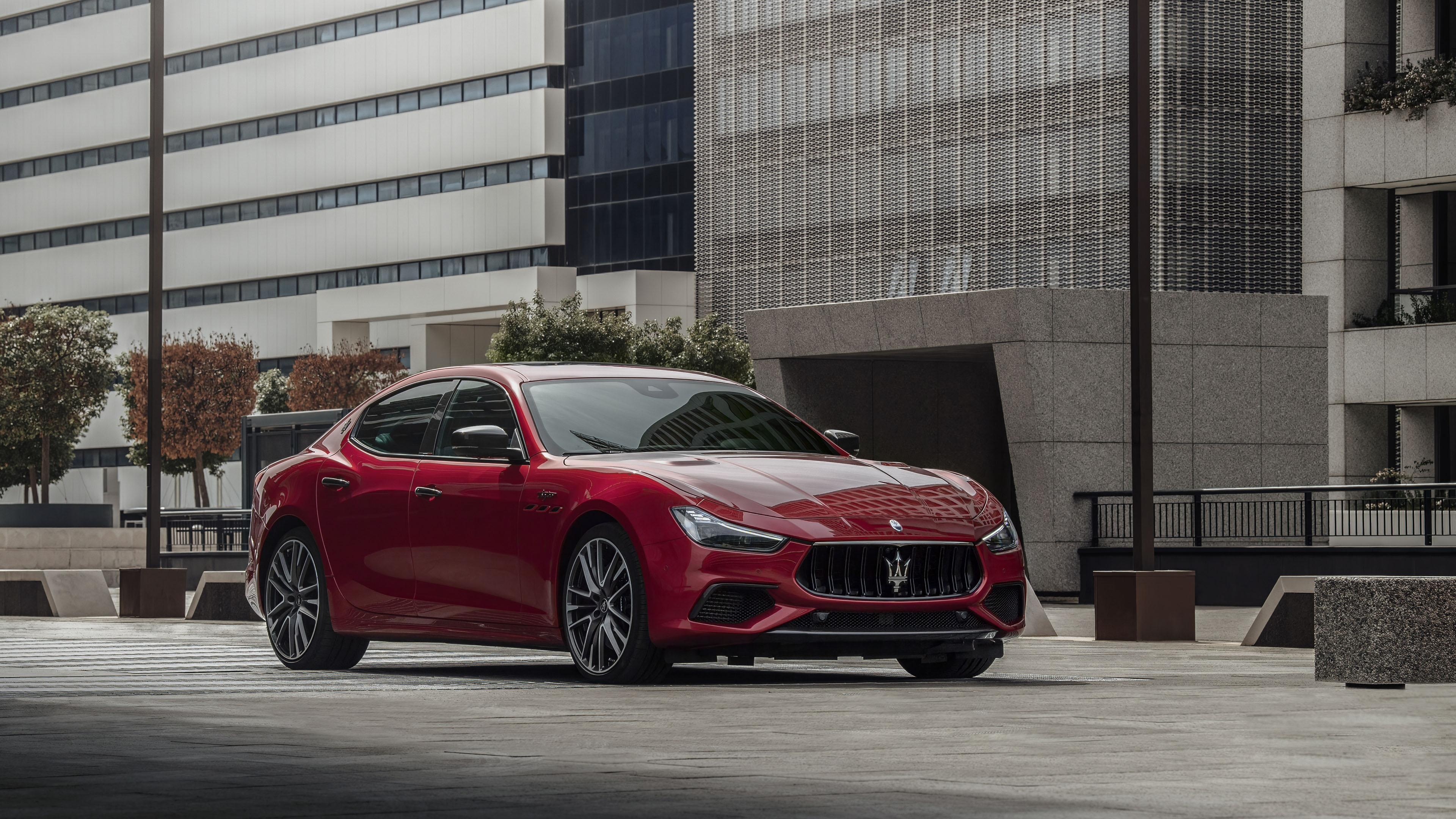 Maserati Ghibli, Red beauty, Trofeo edition, Carbon pack, 3840x2160 4K Desktop