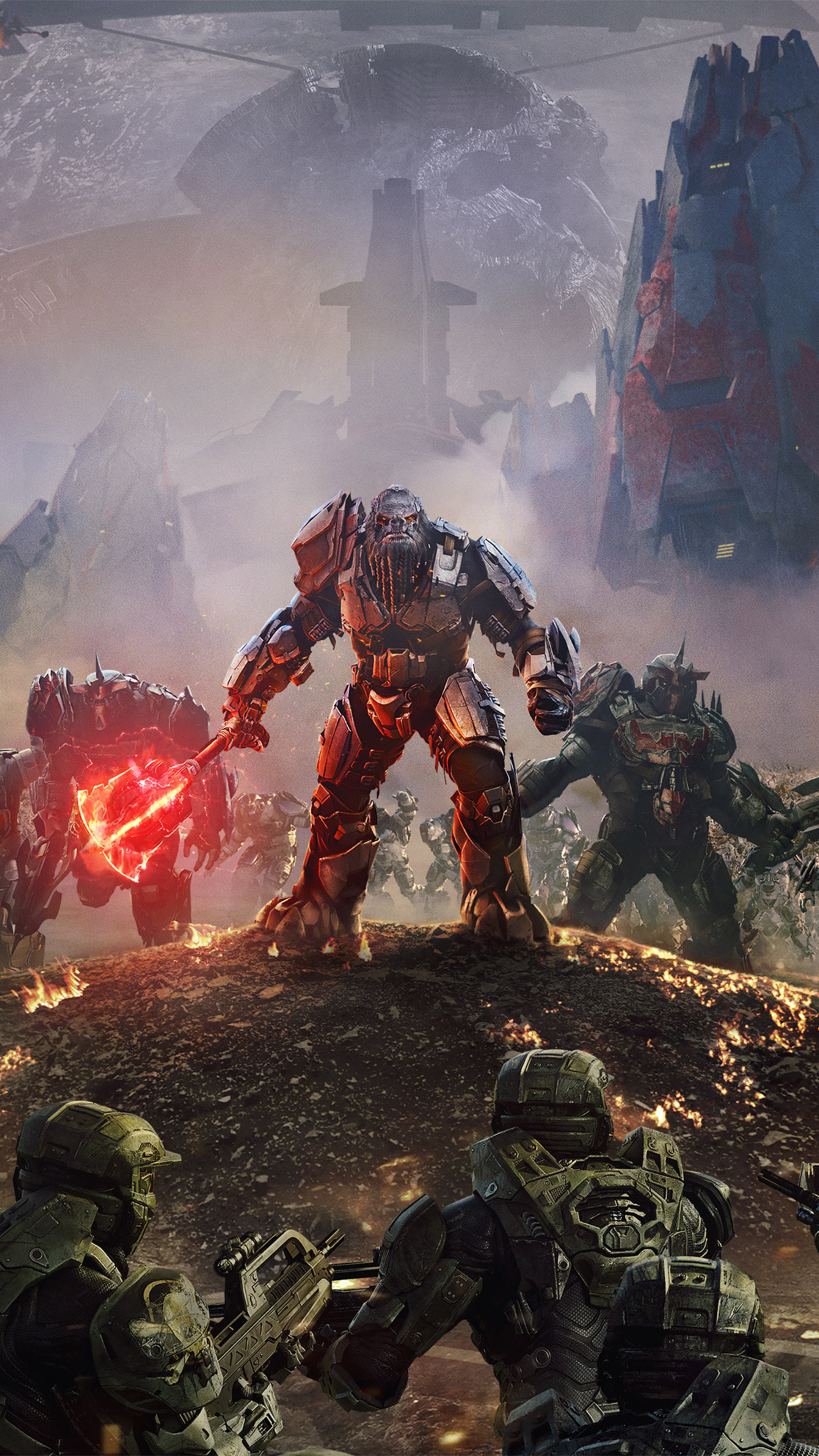 Halo Wars 2, Atriox battlefield, Sony Xperia wallpapers, HD 4k resolution, 2160x3840 4K Phone