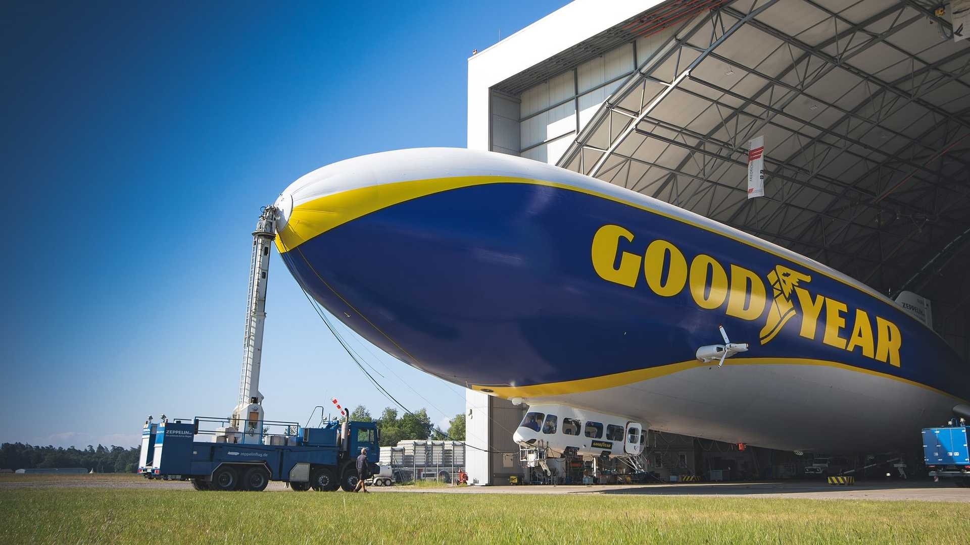 Goodyear dirigible, Vuelver a surcar, Cielos europeos, 1920x1080 Full HD Desktop