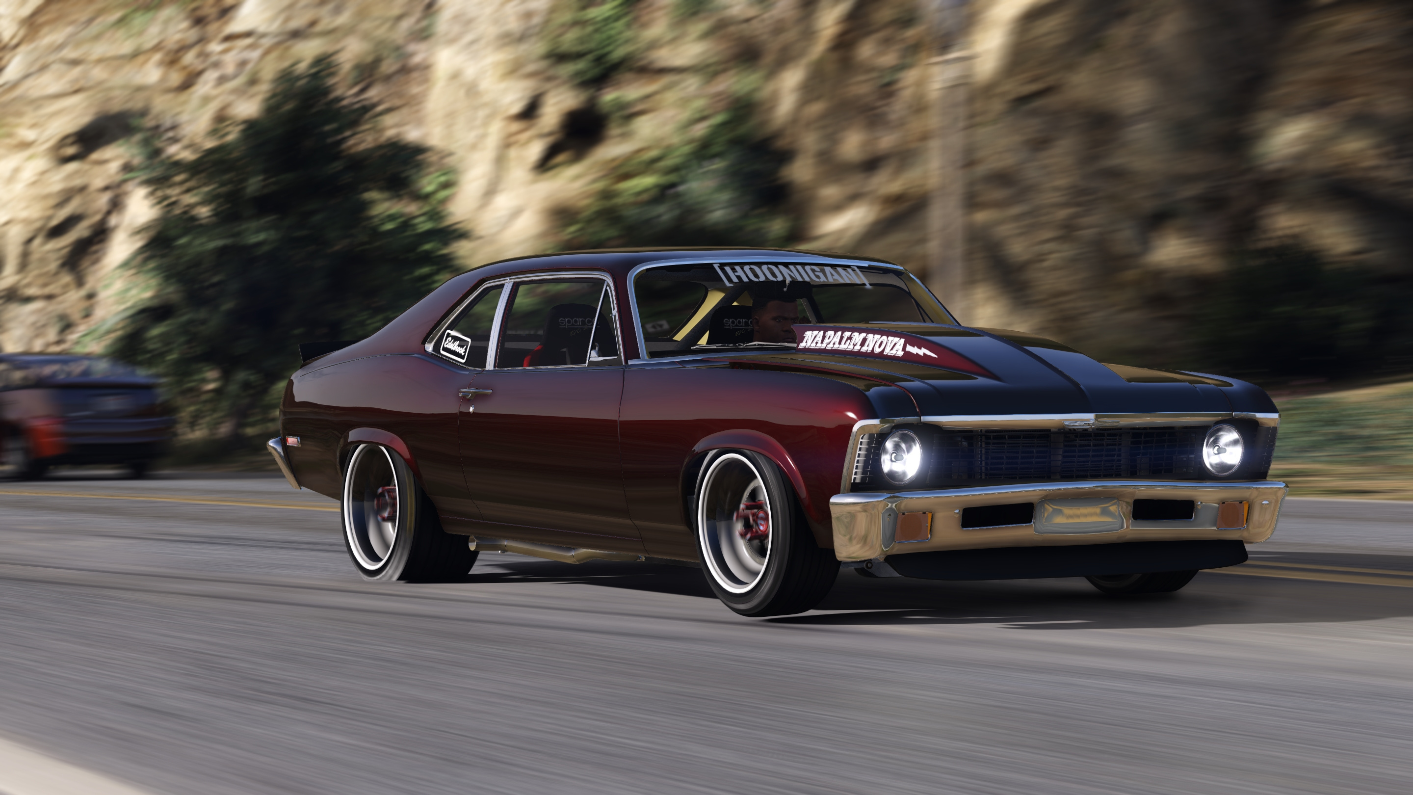 Hoonigan Chevrolet Napalm Nova, Animated addon, Auto, 2880x1620 HD Desktop