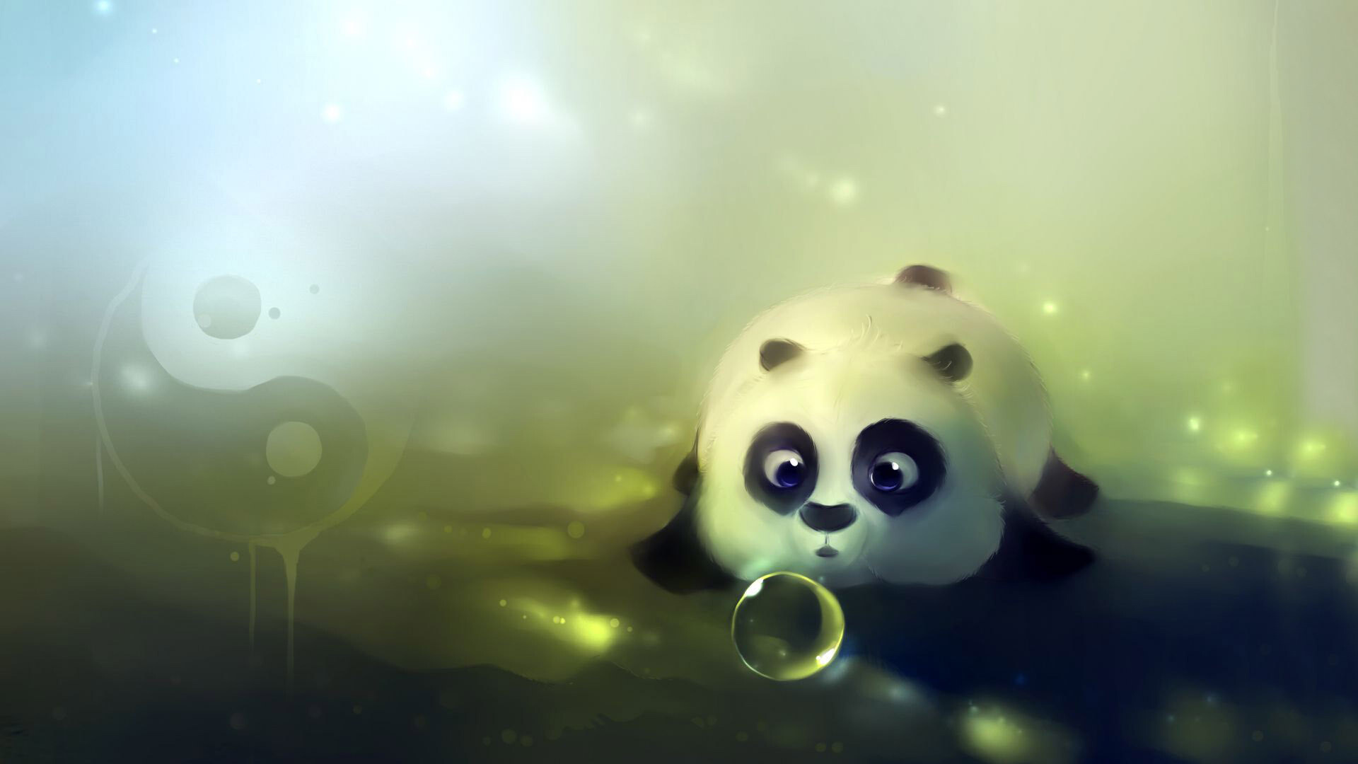 Panda, Black and white, Bamboo, Playfulness, Habitat, 1920x1080 Full HD Desktop