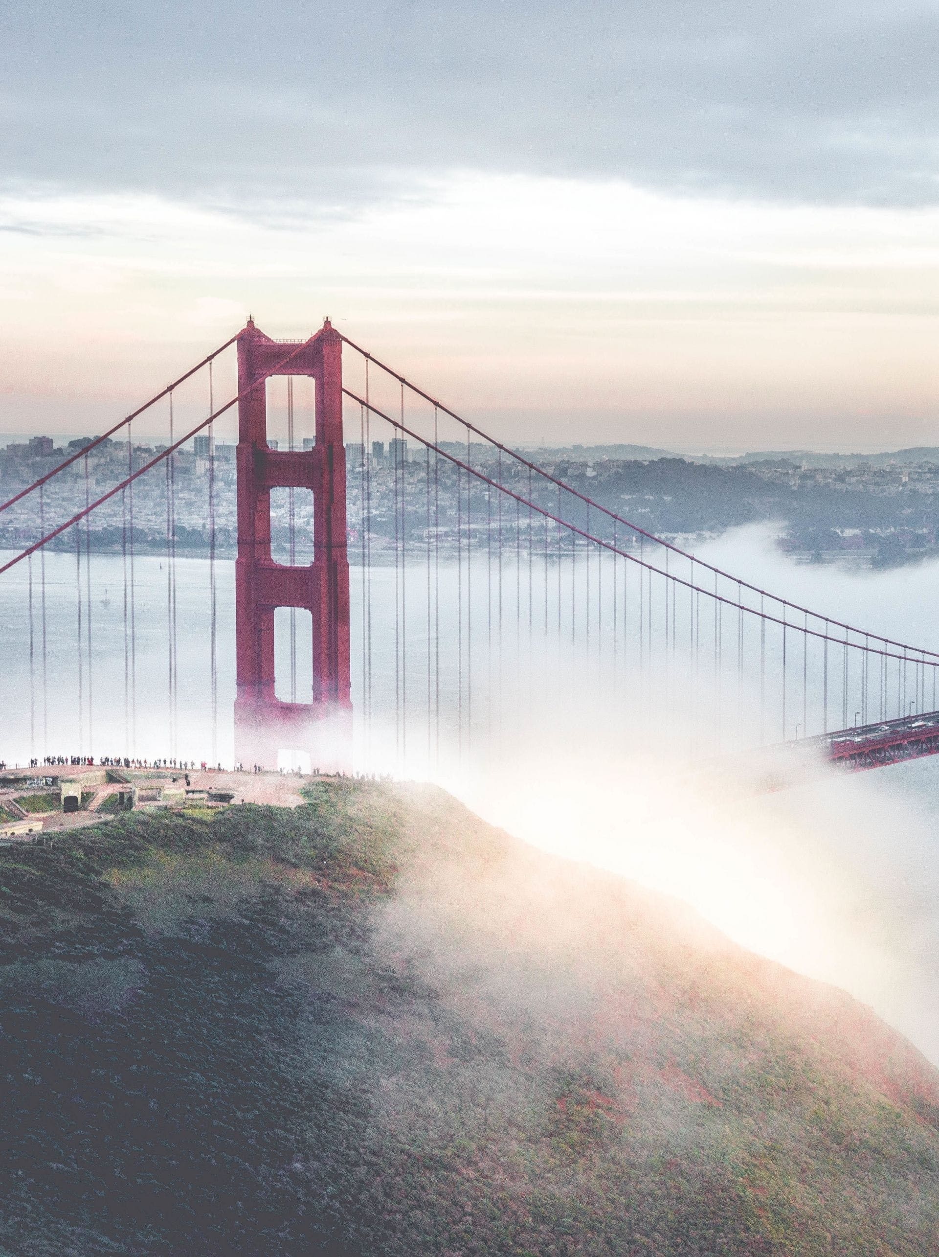 Golden Gate Bridge, Wallpapers, Zoey Anderson, 1920x2570 HD Phone