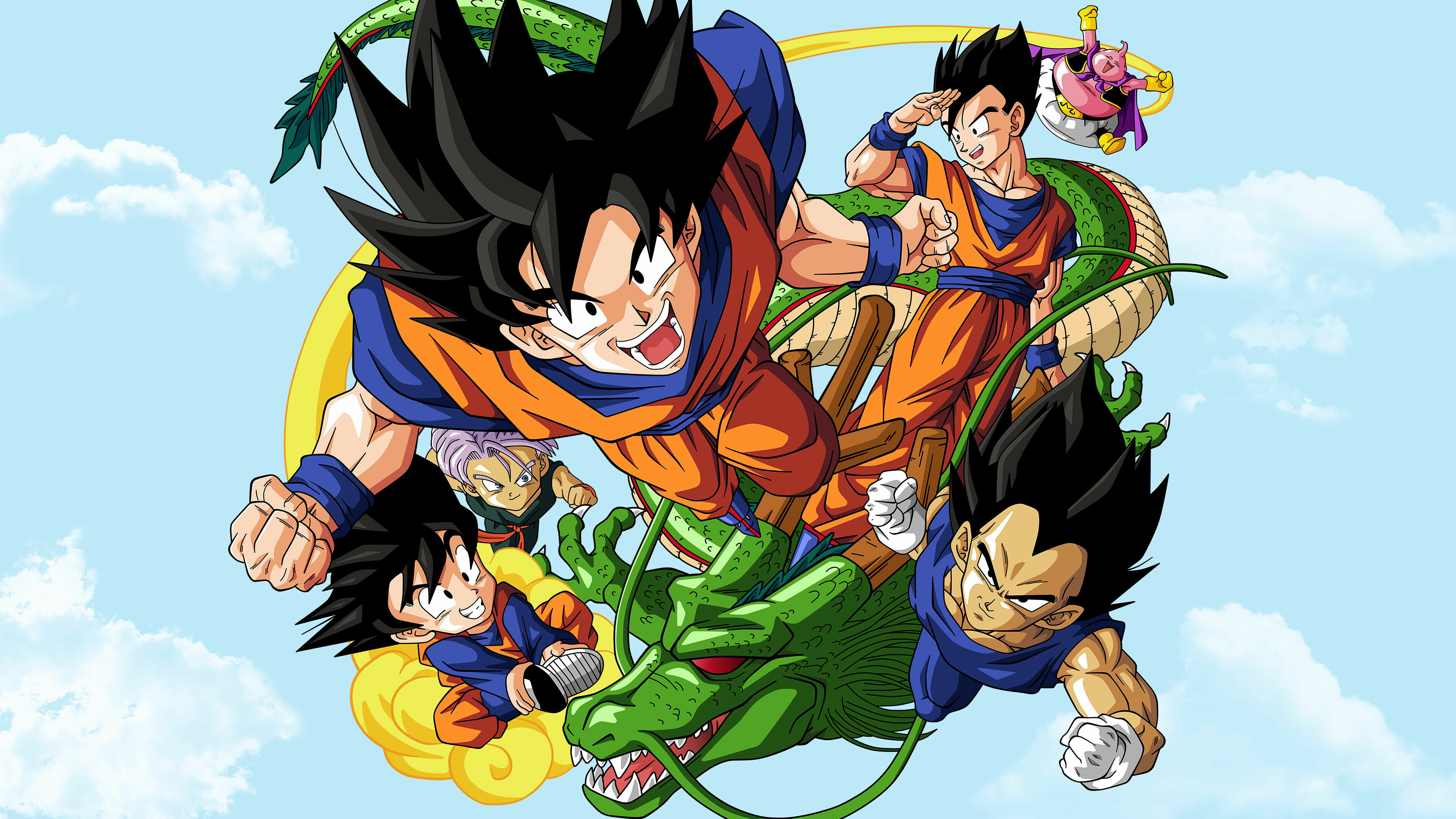 Dragon Ball Z, Goku and Vegeta, UHD wallpapers, Intense rivalry, 3840x2160 4K Desktop