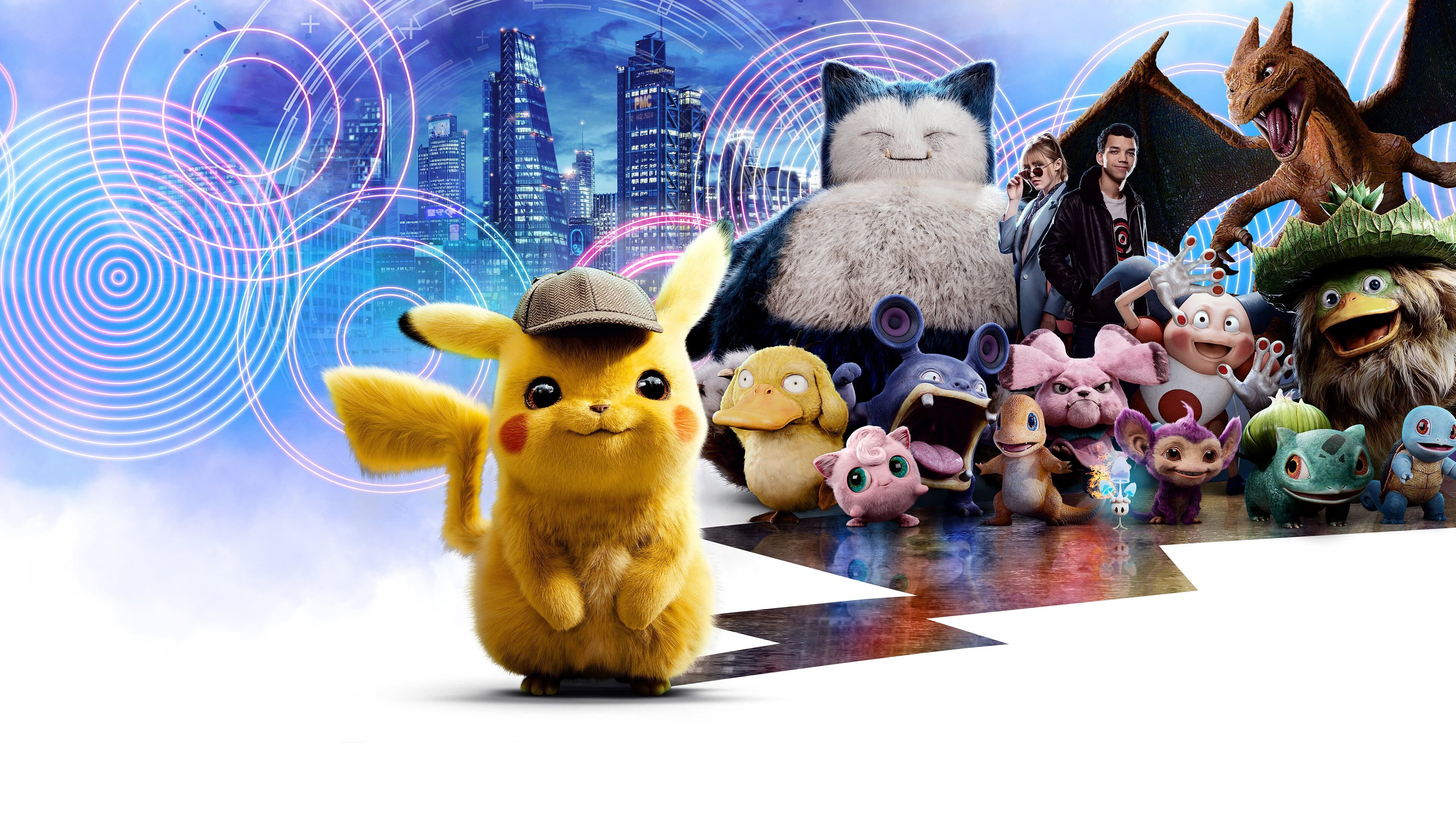 Detective Pikachu, High-quality wallpapers, Mysterious detective, Cinematic charm, 3840x2160 4K Desktop